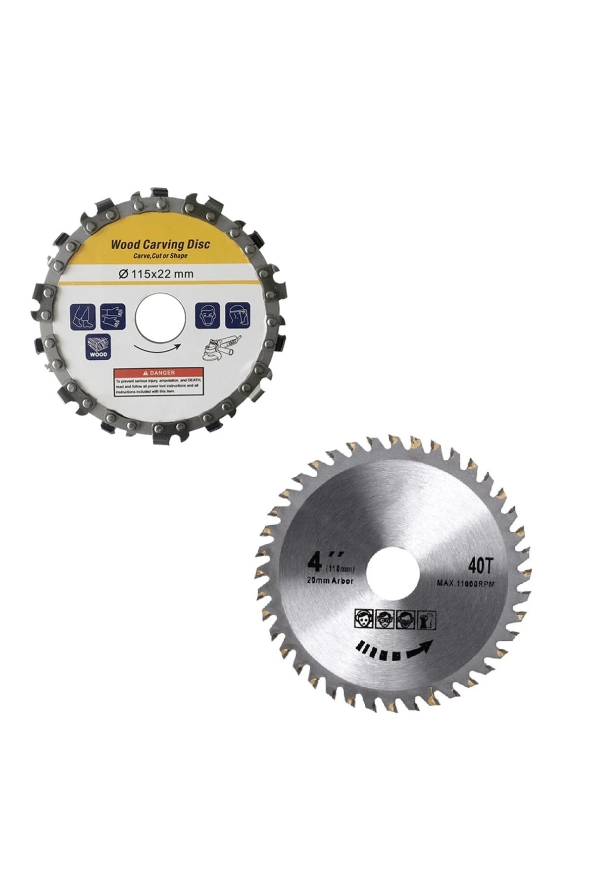 Ahşap Kesme Şekillendirme Disk Seti Zincirli Testere Ve Elmaslı Testere Seti