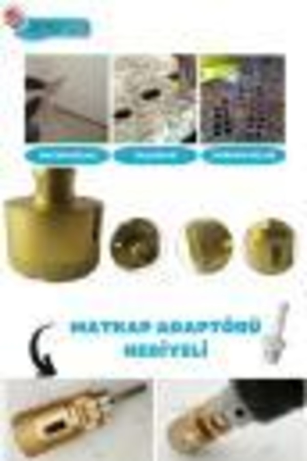 38 Mm Granit Mermer Fayans Beton Taş Delme Panç Spiral Avuç Taşlama Matkap Uyumlu Uç M14 Aparat
