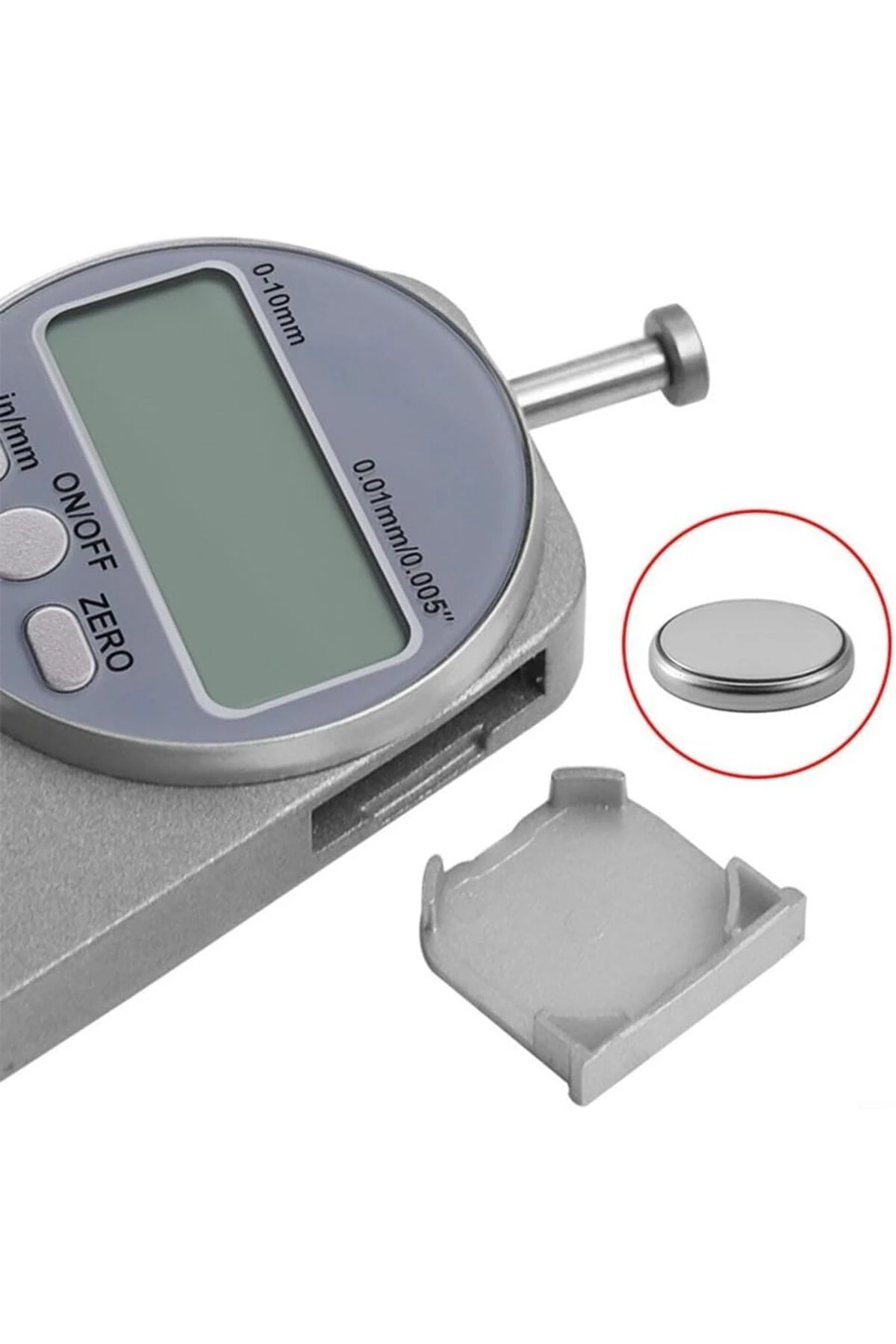 Elektronik Kalınlık Ölçer Kumpas Hassas Dijital Iğne Uçlu Lcd Mikrometre Kompratör Metal Boru Ölçme