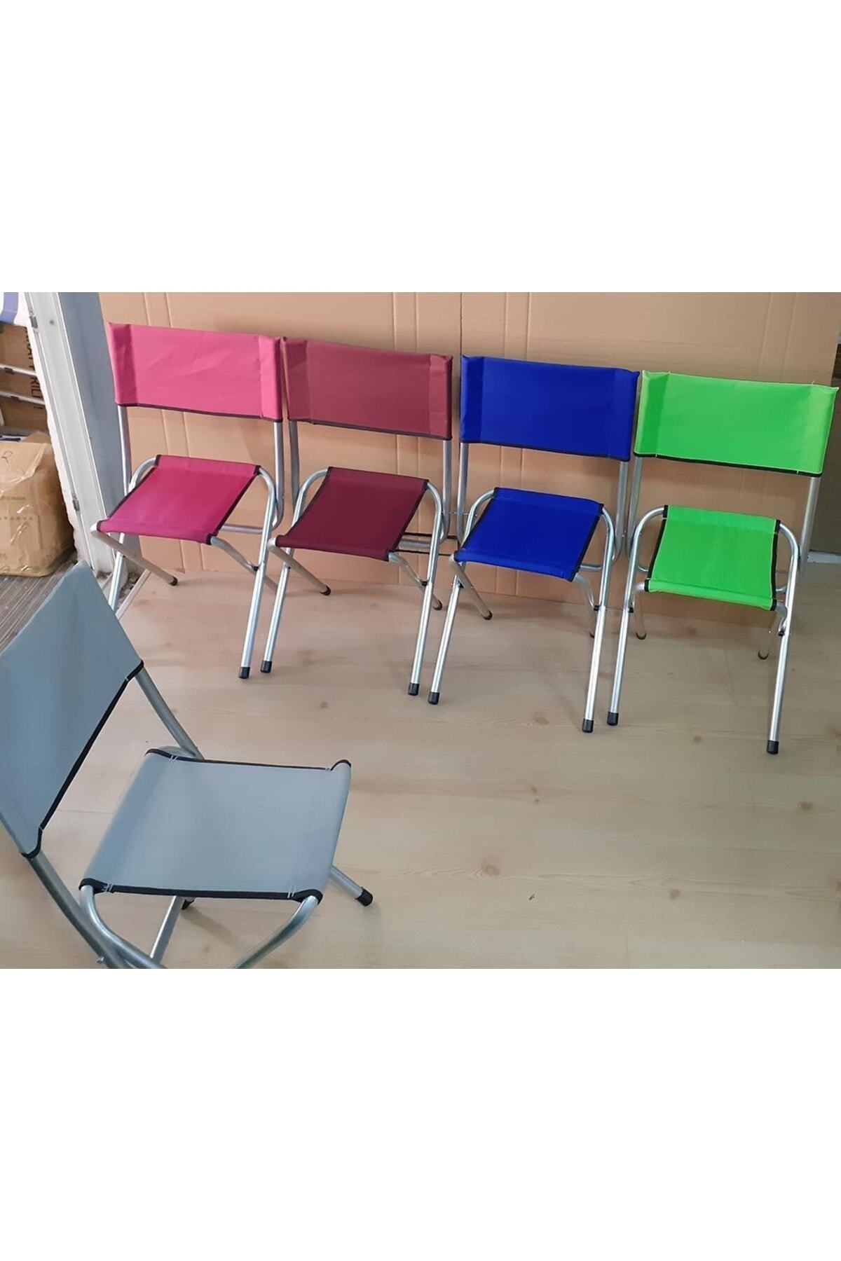 Katlanır Balıkçı Taburesi Piknik Deniz Plaj Doğa Araç Bagajı Için Ideal Sırt Dayanmalı