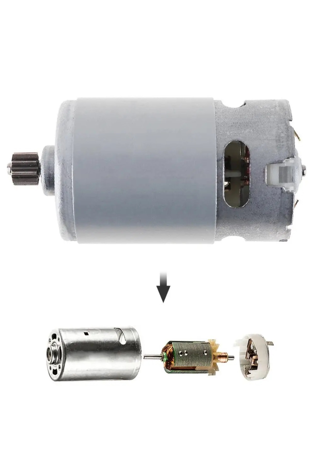 şarjlı Matkap motoru RS550 DC Motor 12V mikro Motor Akülü Matkap motoru 12 diş çarklı