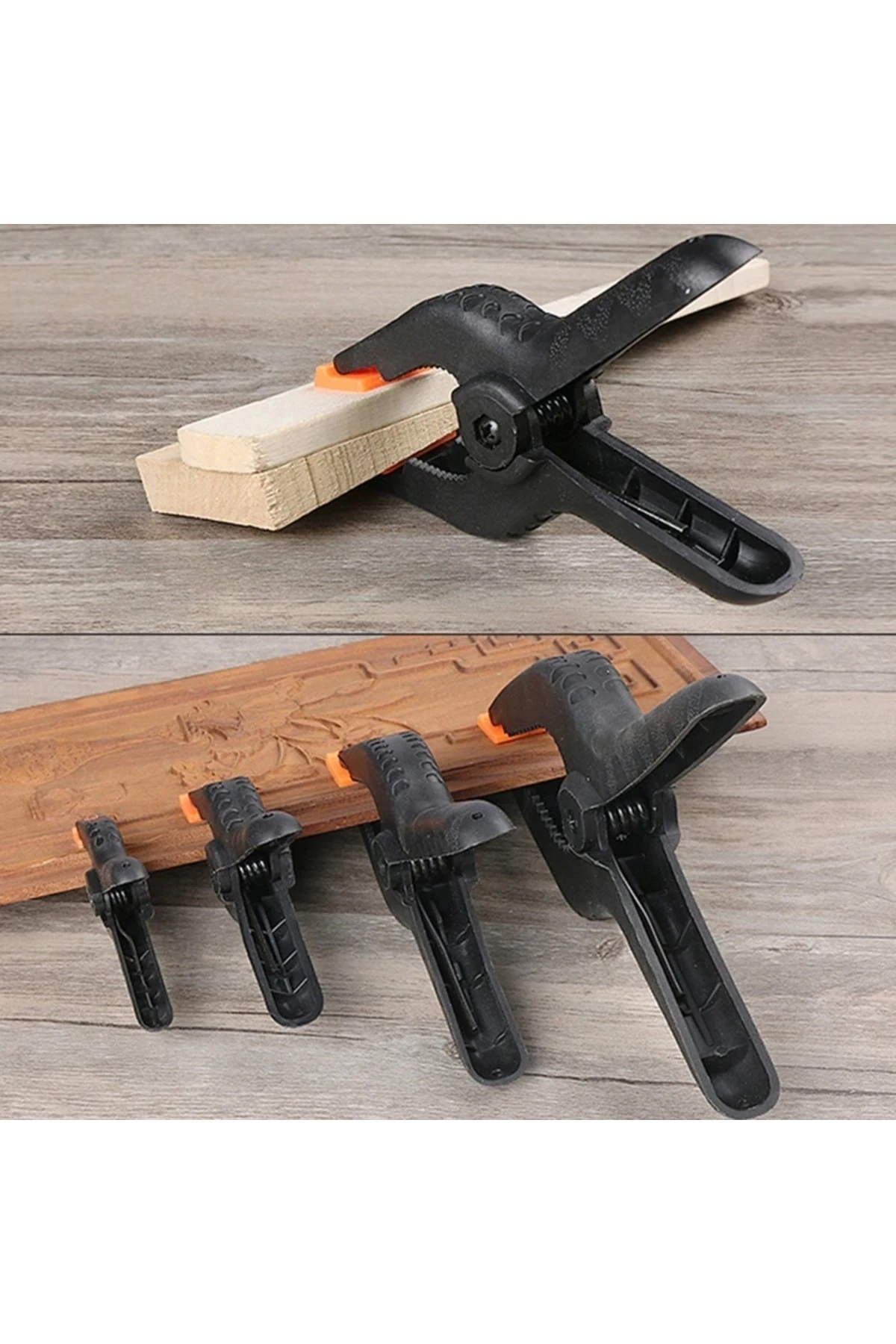 Şezlong Havlu Mandal Yaylı Kıskaç Seti Plastik Yaylı Mengene Işkence  Güçlü Çeneli 4 Parça