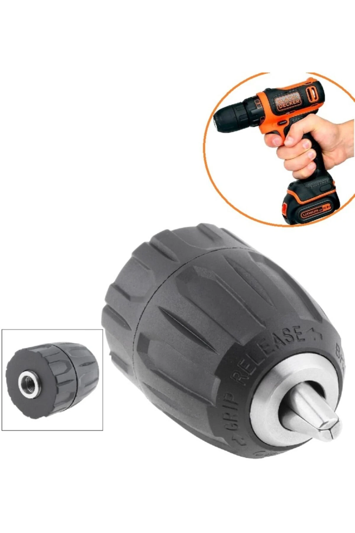 Şarjlı Matkap Uyumlu Mandren 1-10mm 3-8mm Profesyonel Kullanım Otomatik Anahtarsız Süpra Mandren