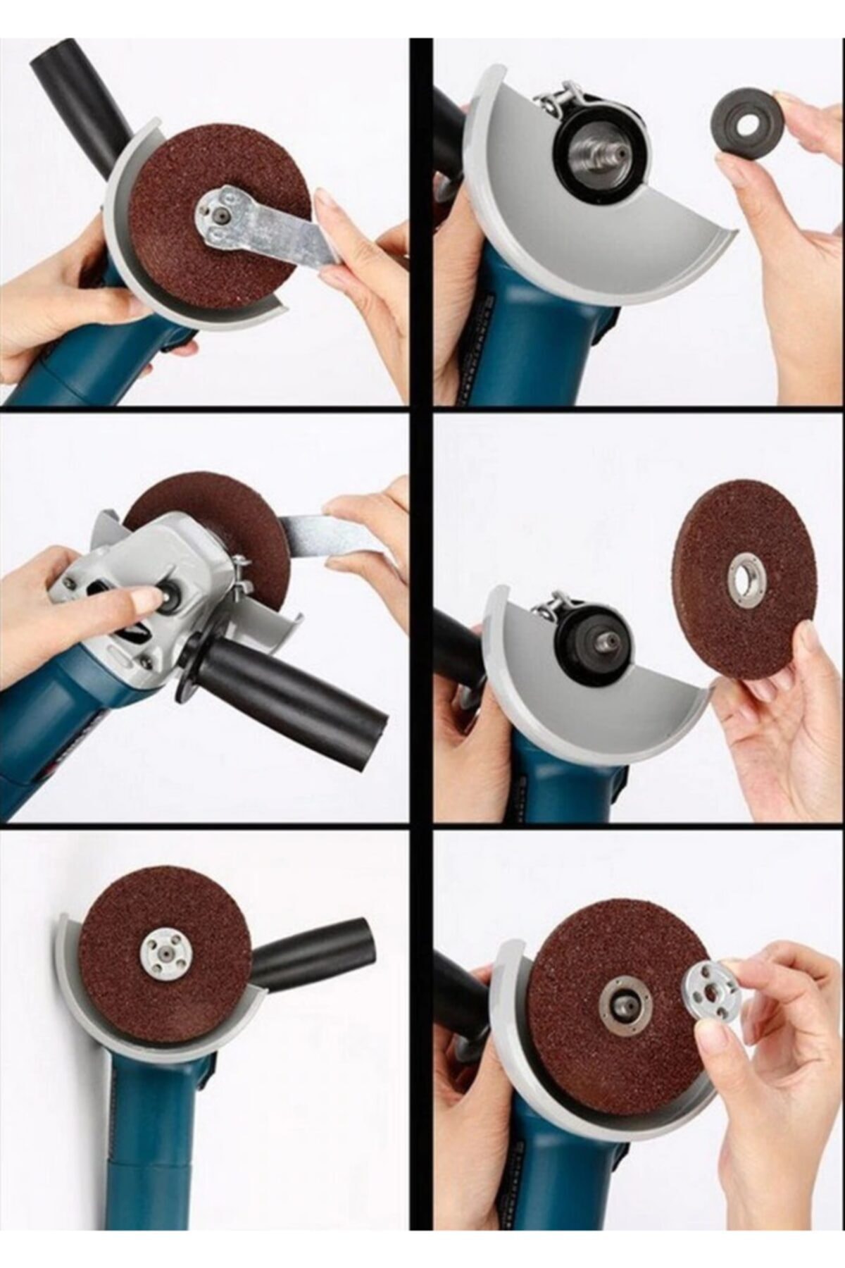 Matkap Için Disk Bağlama Adaptör Seti Somunlu Matkaba Disk Bağla Montaj Seti Taşlama Somunu Cırt Tab