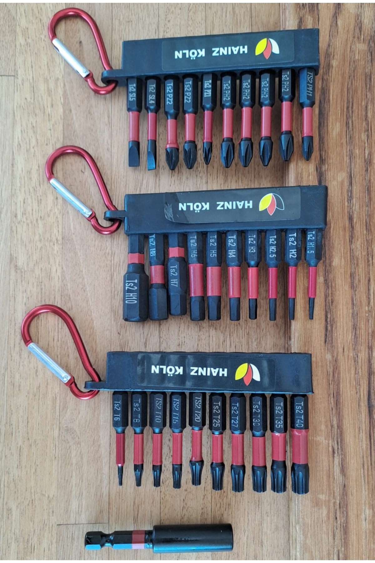 34 Parça Manyetik Hex Bits uç takımı Yıldız Alyan Düz bits Yıldız Bits Yıldız Alyan uzatma Adaptörlü