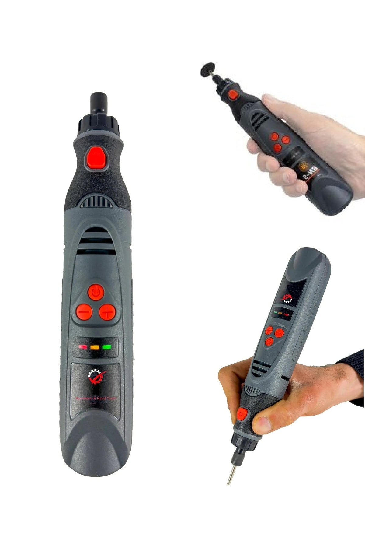 şarjlı avuç içi mini gravür makinesi 3.6v 23 parça oyma kesme zımparalama delme uç seti