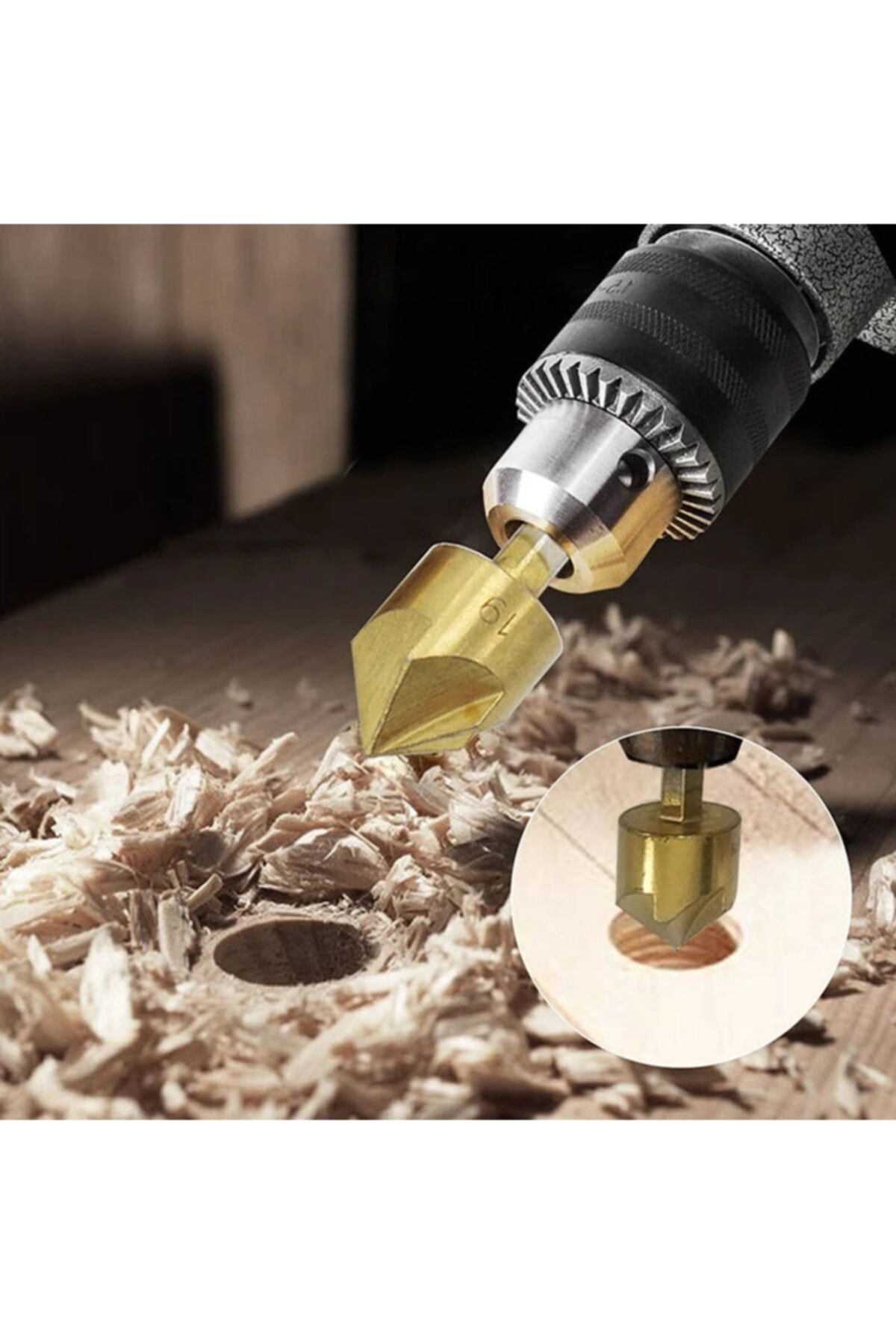 Hss Pah Havşa Delik Açıcı Matkap Ucu 1/4 Hex Saplı Kesici Takım Pnömatik 6mm-19mm 6 Adet Set