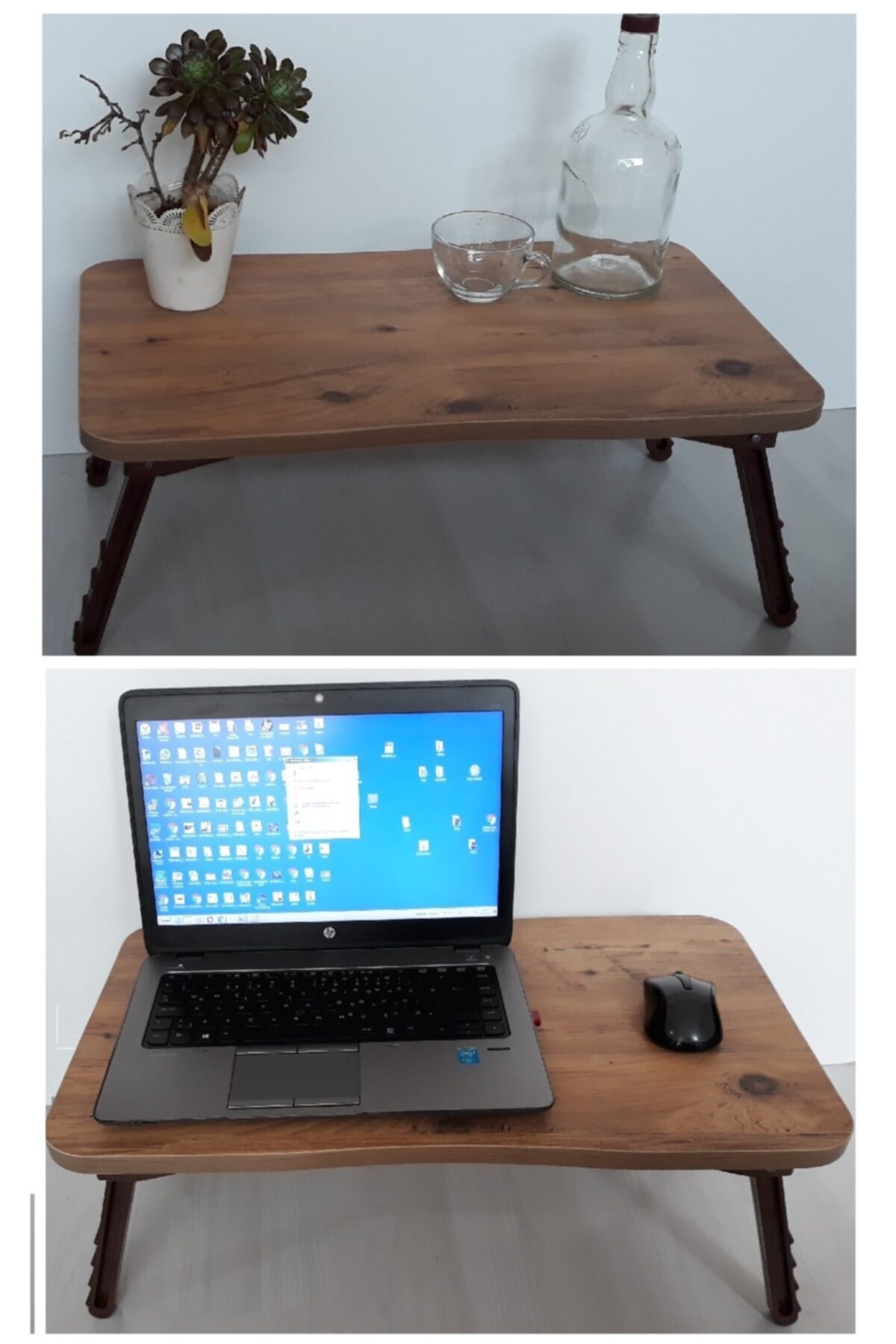 Yemek Servis Sehpası Katlanır Ayaklı Laptop Notebook Ders Çalışma Masası