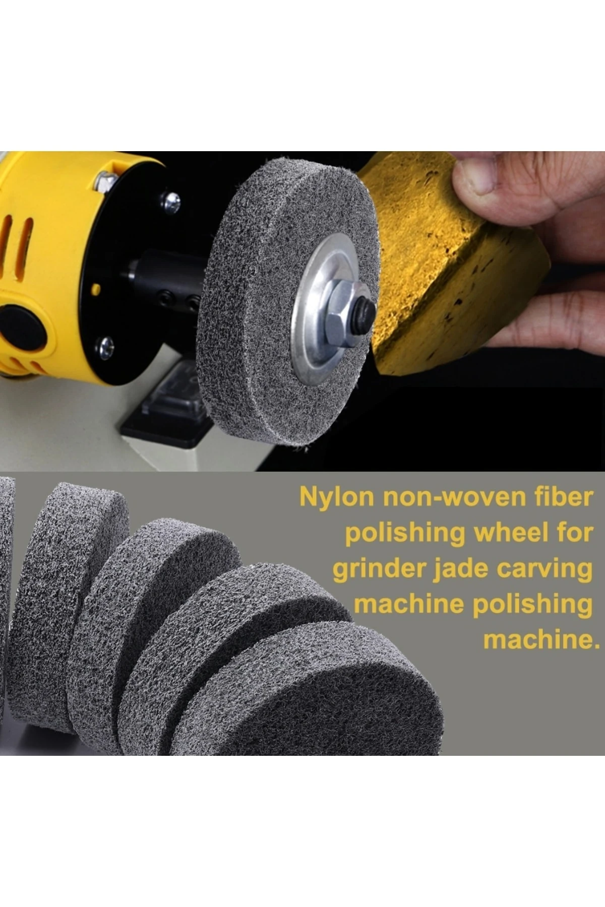 Fiber Parlatma Tekerleği Aşındırıcı Lehçe 800 Kum Metal Taşlama Polisaj Skoch