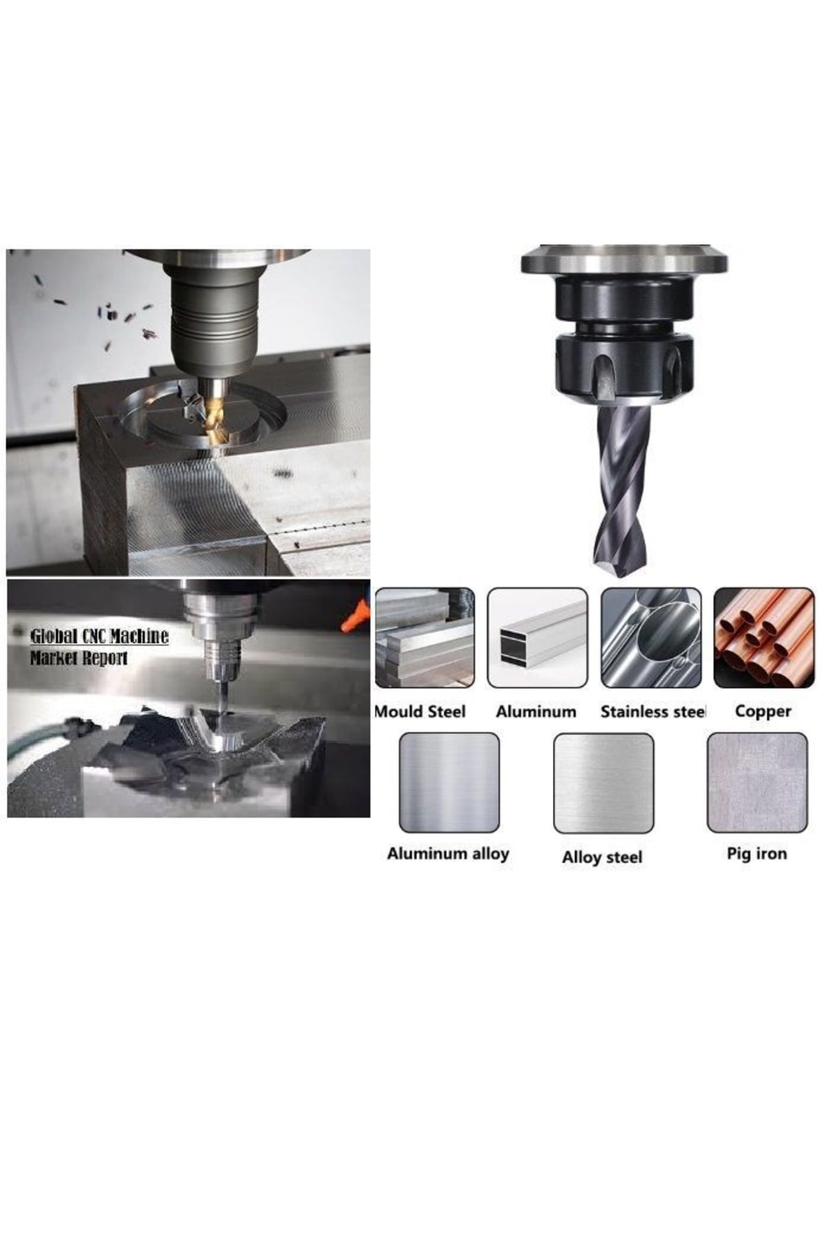 Kalıpçı Tornacı Delme Cnc Router Karbür Uç Seti 3.20mm 3.40mm 3.50mm 3.60 Carbide Matkap Uç Seti 4lü