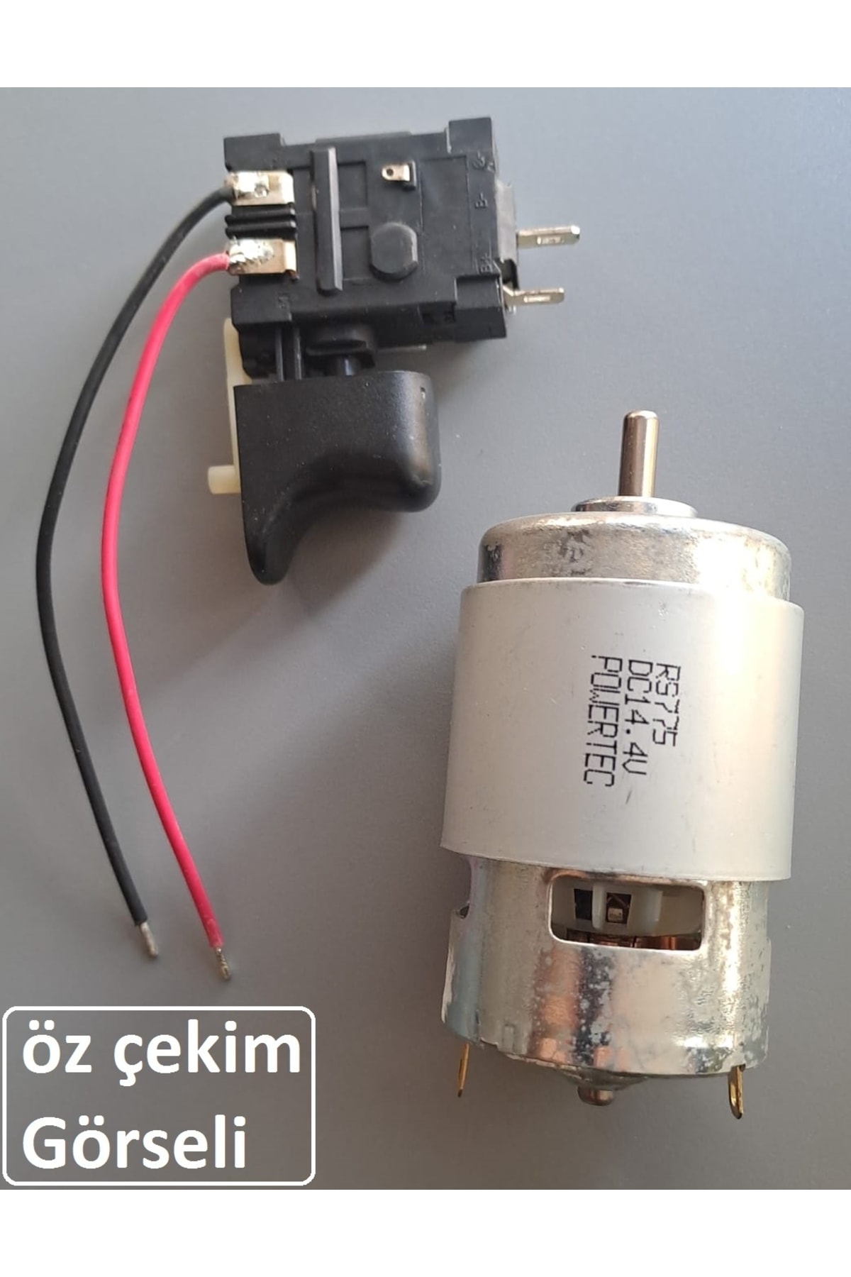 14.4v Dc Motor Ve Elektronik Hız Kontrol Tetik Seti Cnc Uygulama Proje Ödev Rs775 Powertech