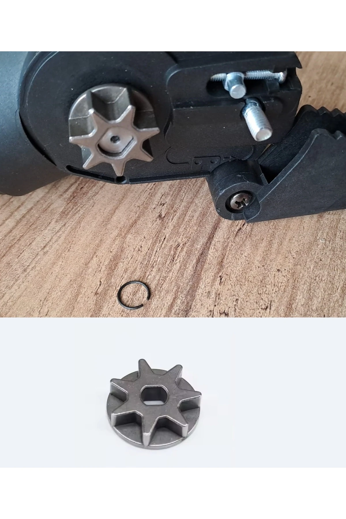 Şarjlı akülü Zincirli Testere için 1/4 Zincir dişlisi Yedek Parça Ahşap kesme Makinesi zincir dişli