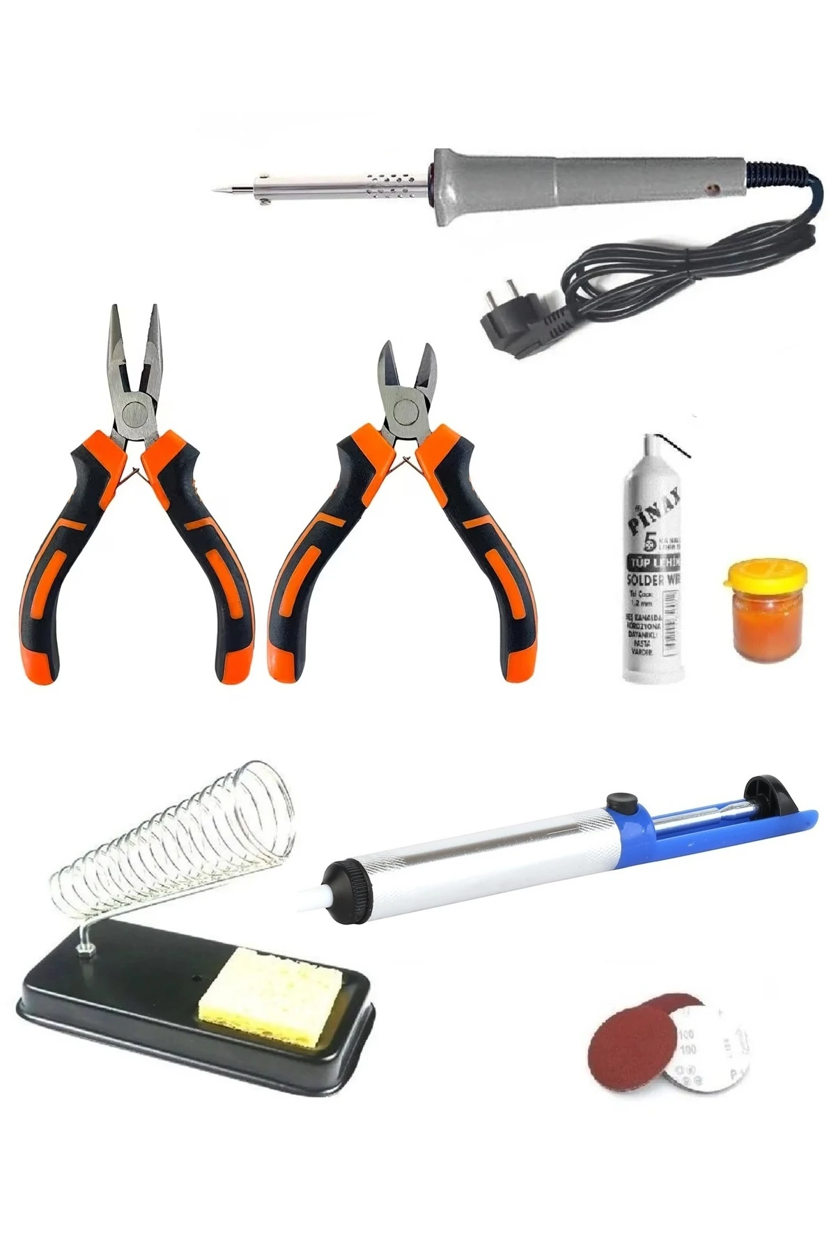 Kalem Havya Sehpası Lehim Pasta Yan Keski Garga burun stand Takımı Elektronikci Lehim Seti Zımparalı