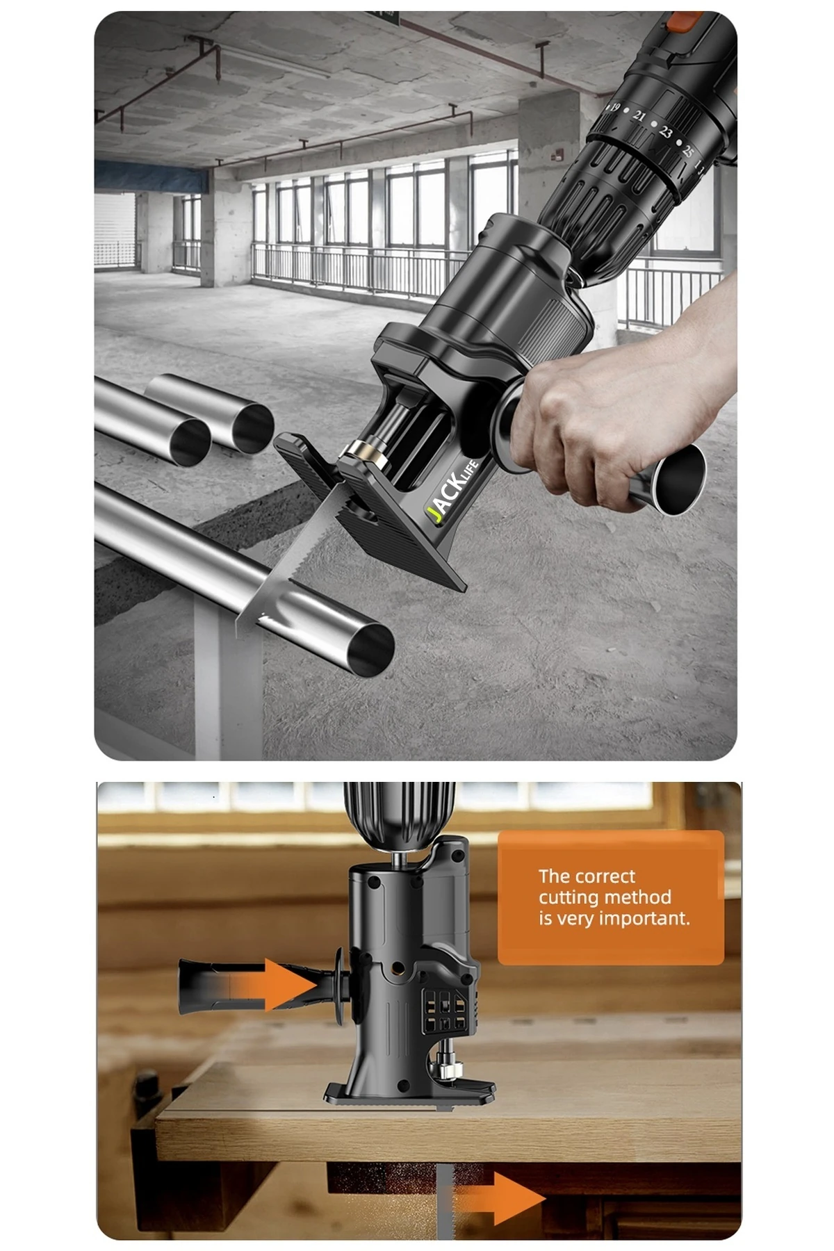 Tilki Kuyruğu Testeresi Dekopaj Testeresine Dönüştüren Aparat Matkap Için Testere Adaptörü Dekupaj