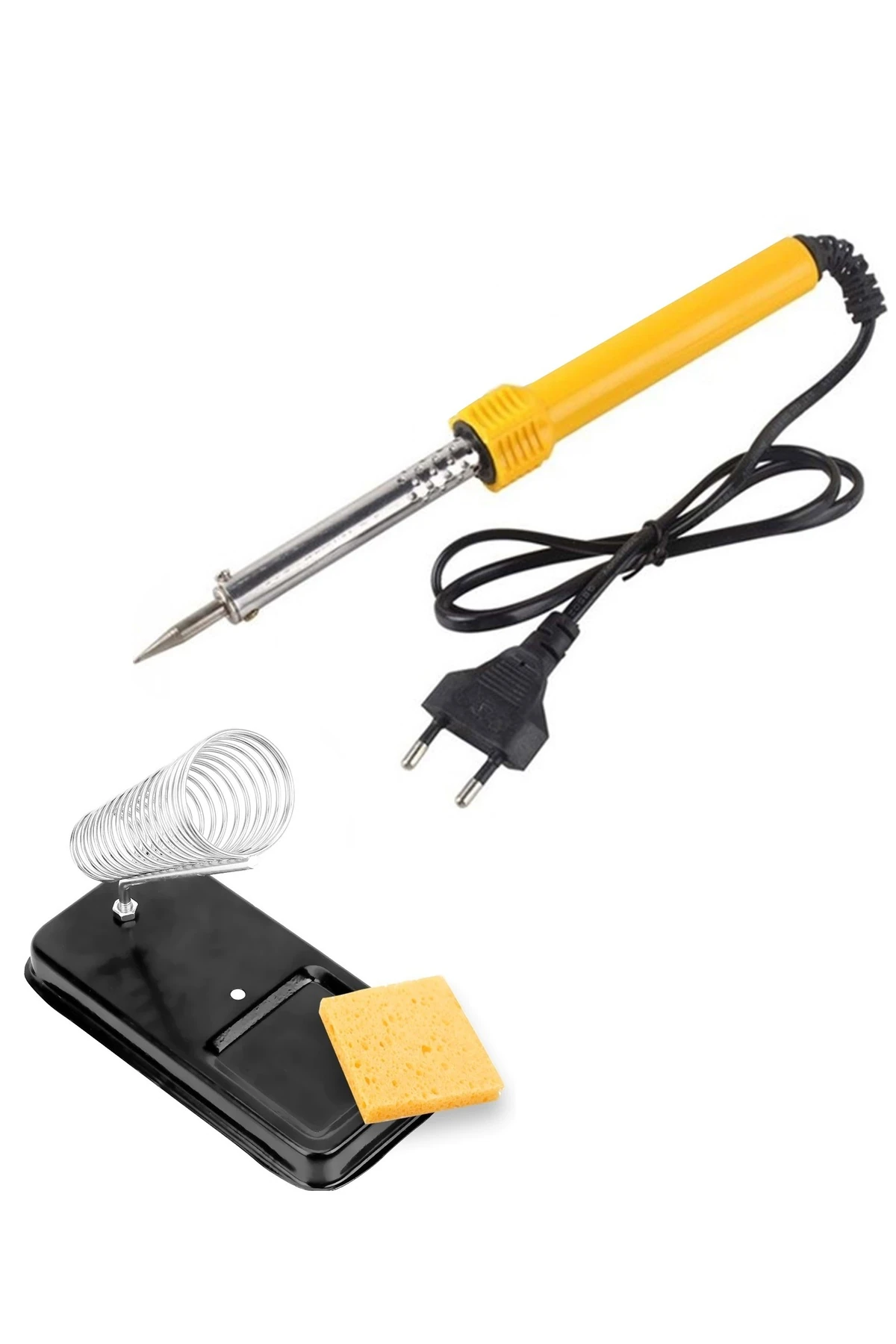 60w Kalem Havya Sehpası Makaralı Lehim Pastası Gargaburun Elektronikci Lehim Pompası zımpara Seti