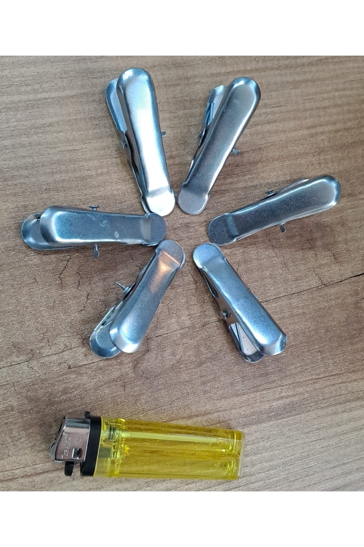 metal Manndal klips 6 adet çok amaçlı yaylı kıskaç