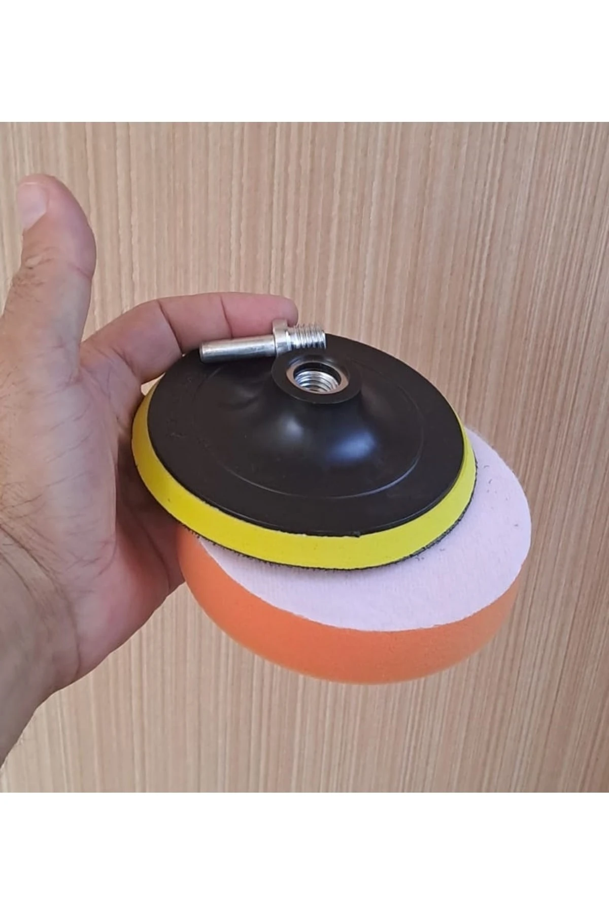 Pasta Cila Polisaj Süngeri Uygulama Keçesi 115 Mm M14 Matkap Bağlama Adaptör Aparatı