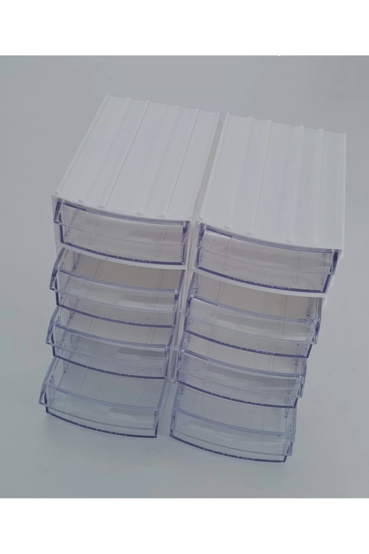 Çekmeceli Makyaj Organizeri Düzenleyici 8li l Gravür Boncuk Mücevher Saklama Kutusu düzenleyici