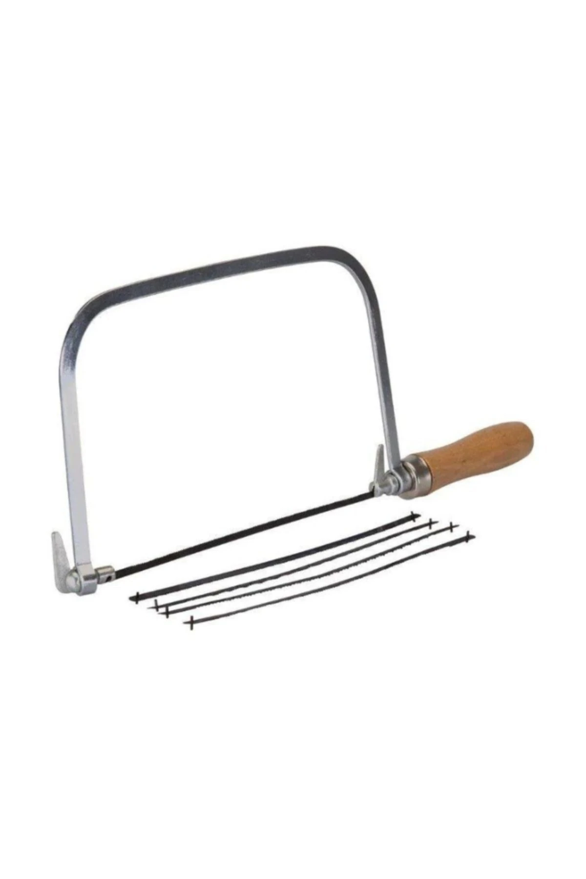 Kıl Testere Hassas Ince Kesim Testeresi Ahşap Saplı Yedek Uçlu Marangoz Testere