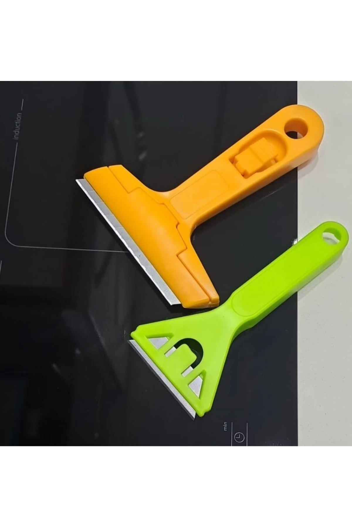 Cam Ocak Kazıma Temizleyici Buz Sökücü Spatula Seti Mutfak Fırın Ocak Fayans 2li Hassas Set