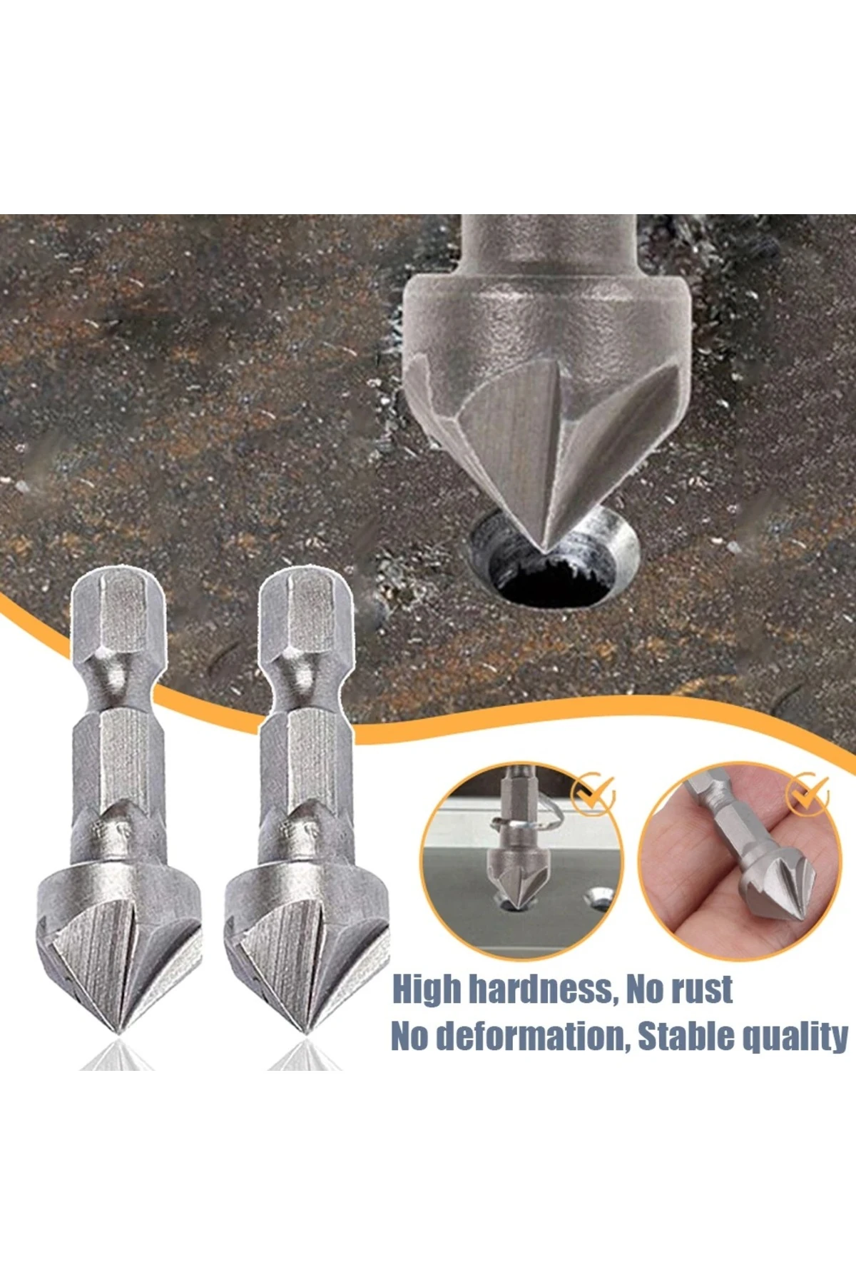 HSS havşa matkap ucu Set pah kırma  raybalama ve titanyum kaplı adım matkap ucu Kozalak kesici