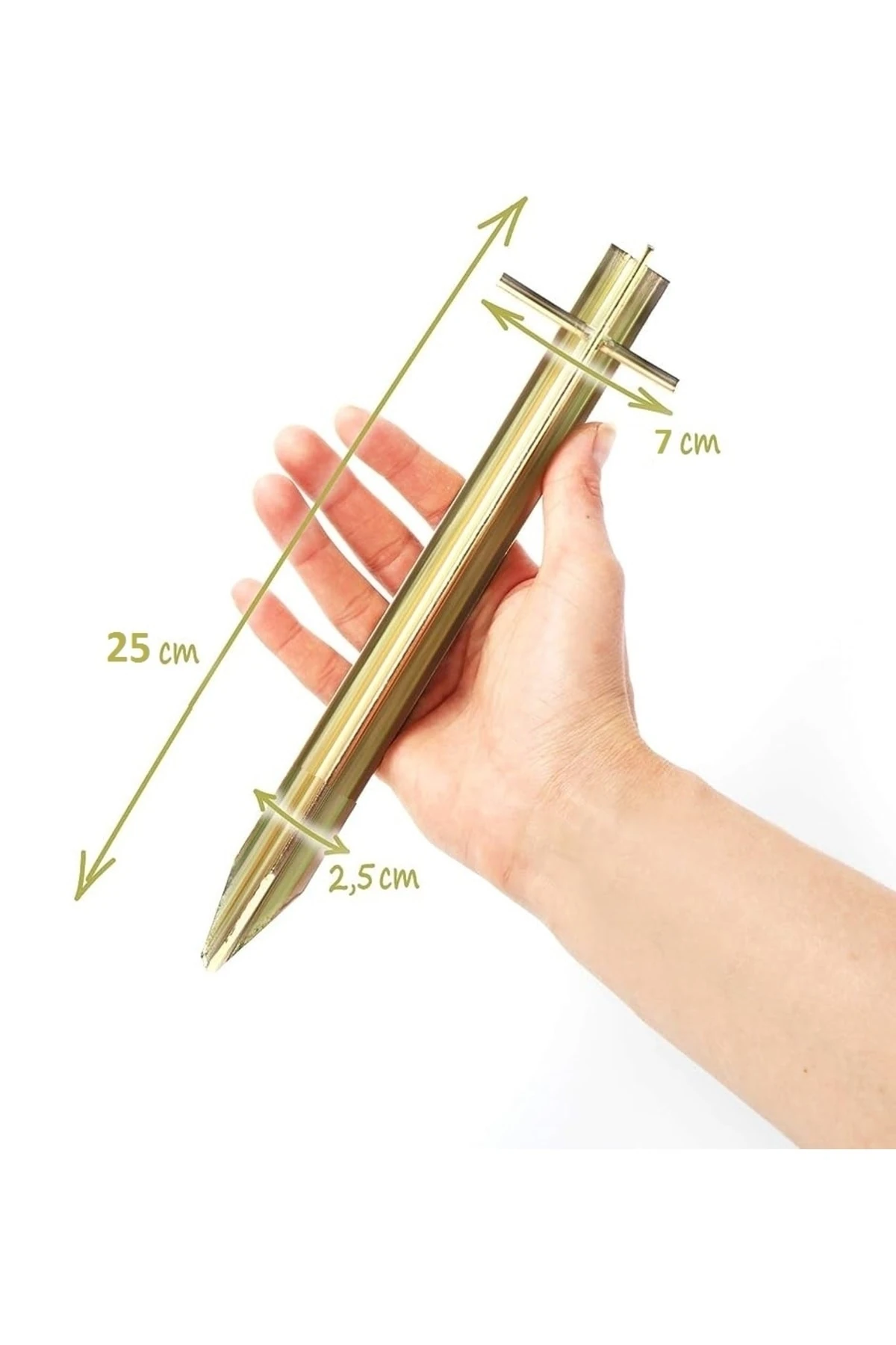 Kamp Çadırı Kazığı Çelik T Profil Zemin Çivisi 250mm Metal Çadır Kazığı 2li Galveniz Kazık