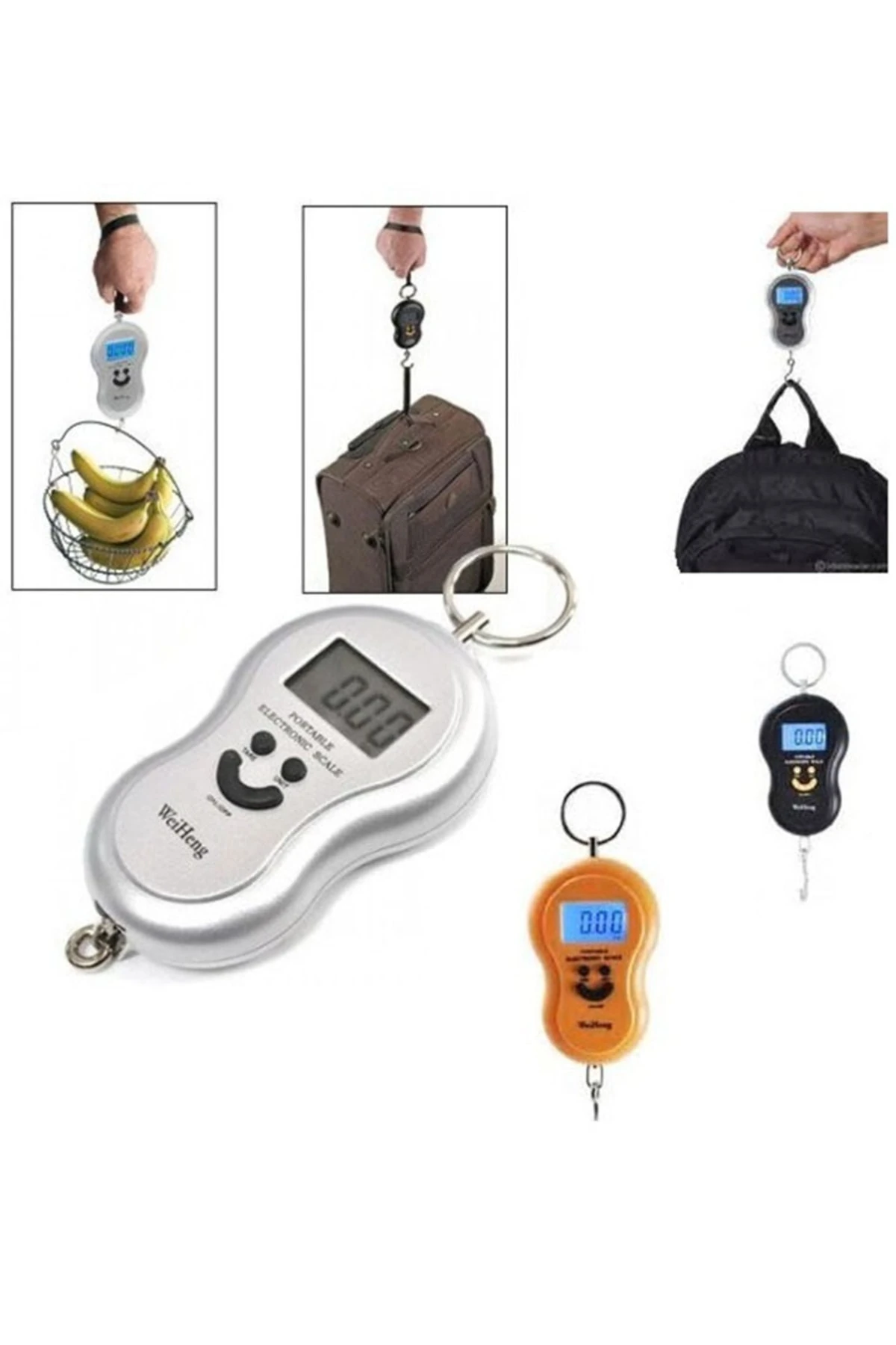 Dijital El Kantarı El Terazisi Hassas Electronic Pilli Tartı Balıkcı Hurdacı Kasap Manav Kantar 50kg