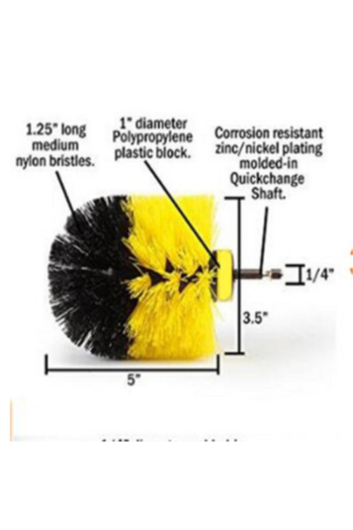 Matkap Fırça Ucu Orta Boy