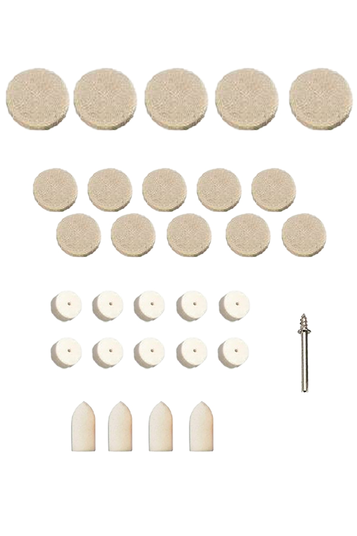 Dremel vb  Uyumlu 30 Parça Keçe Mandren Seti