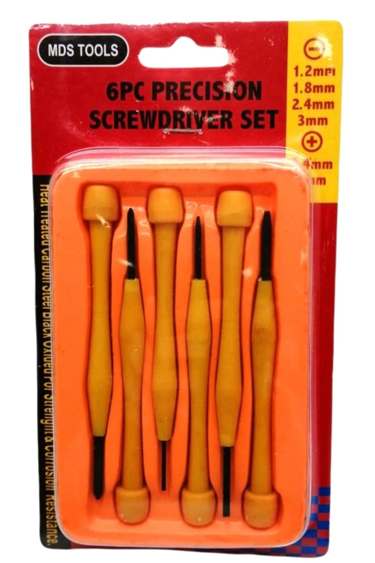 Mini garga burun Mini Yan Keski Pense 6 li Saatci Tornavida seti  Kargaburun düz yıldız tornavida