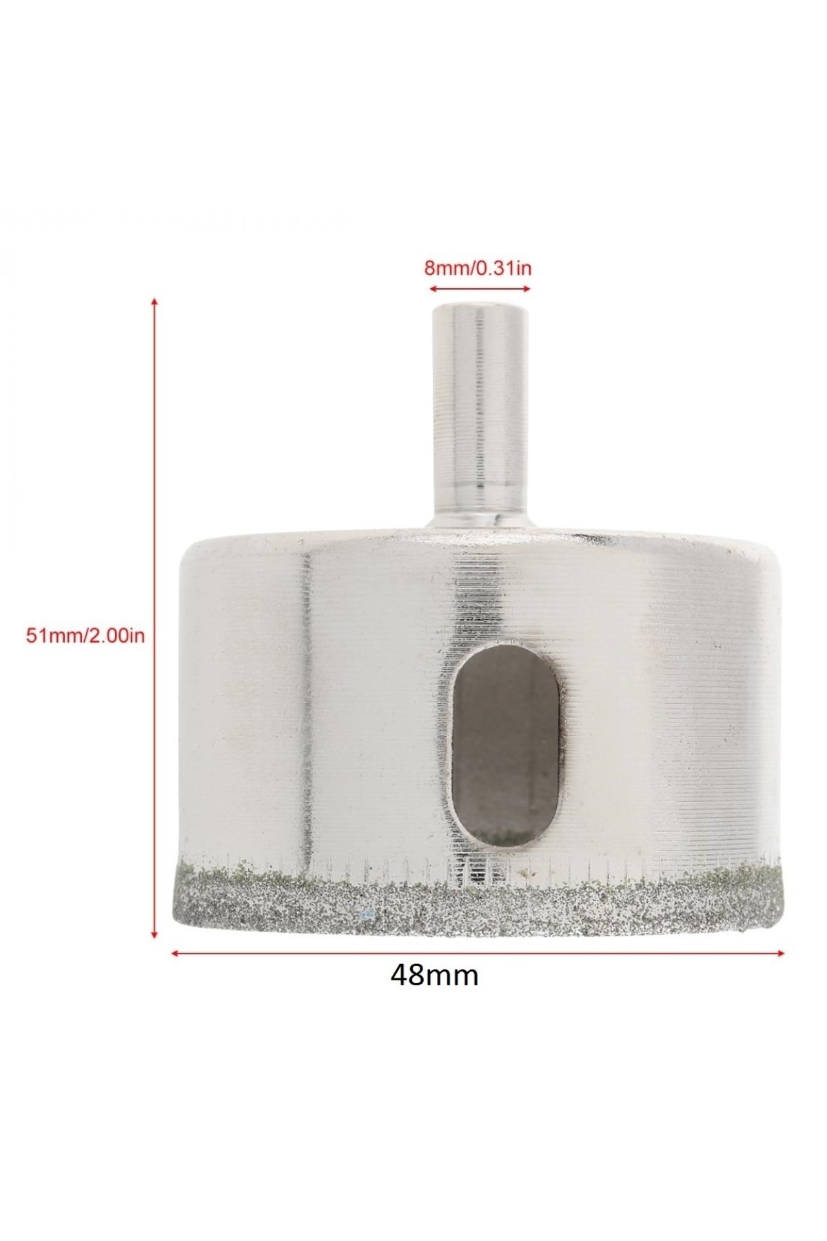 Cam Mermer Granit Delme Pancı 48mm Matkap Için Elmaslı Delik Karot