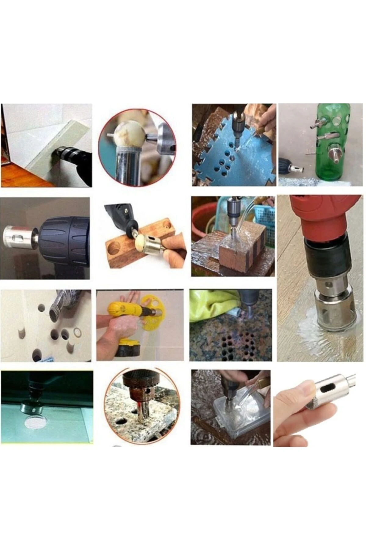 Cam Fayans Mermer Granit Delme Pancı Boru Tipi Elmas Karot Uç 25mm