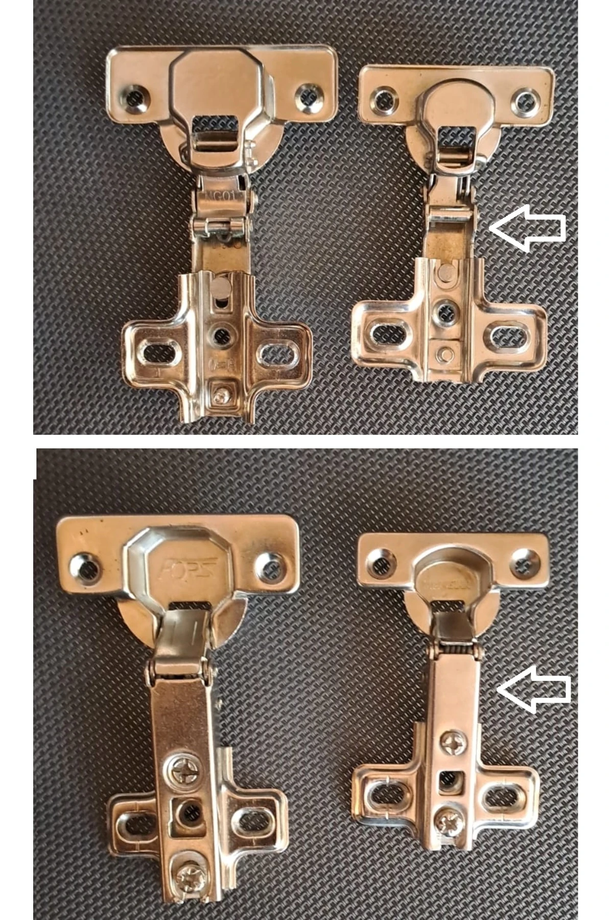 Küçük Tas Menteşe Mini Tas Menteşe Sürerek Düz 38/7,5