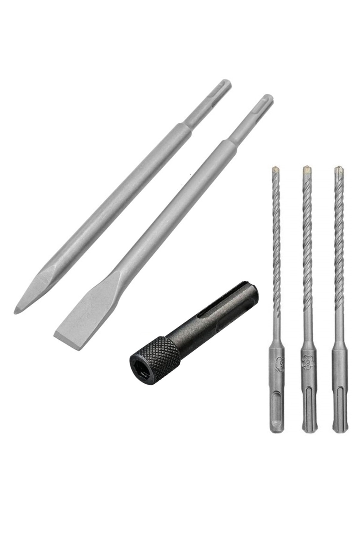 Kırıcı delici hilti için sds plus elmaslı 3lü matkap ucu murç keski sds vidalama bits adaptör seti