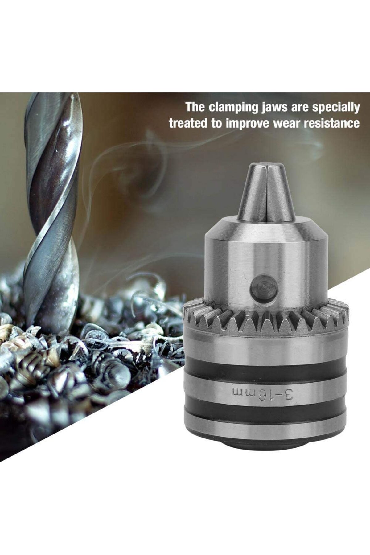 1-16mm B18 20 Unf Konik Mandren Çelik Dik Matkap Aynası Anahtarlı Mandiren