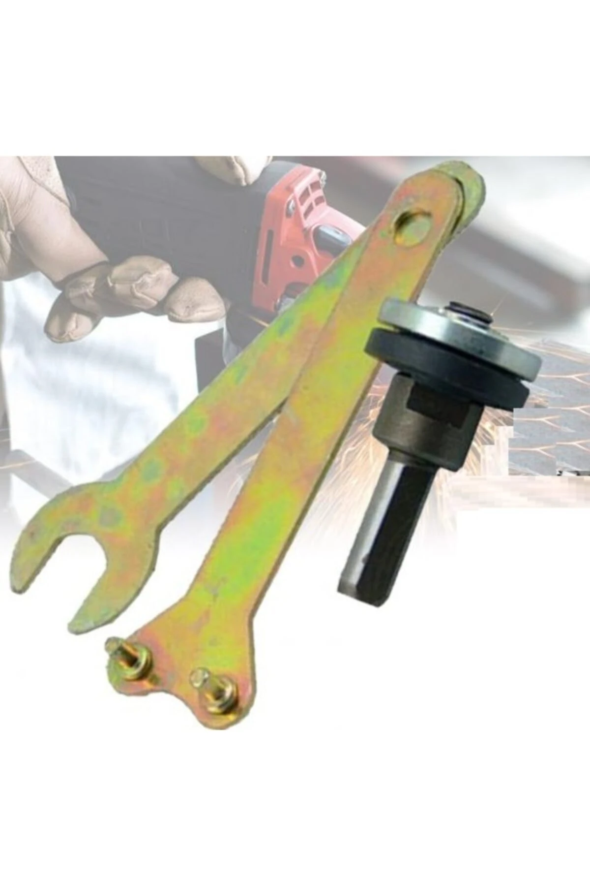 Avuç Taşlama Makinası Somun Anahtarı Flex Sökme Takma Aparatı