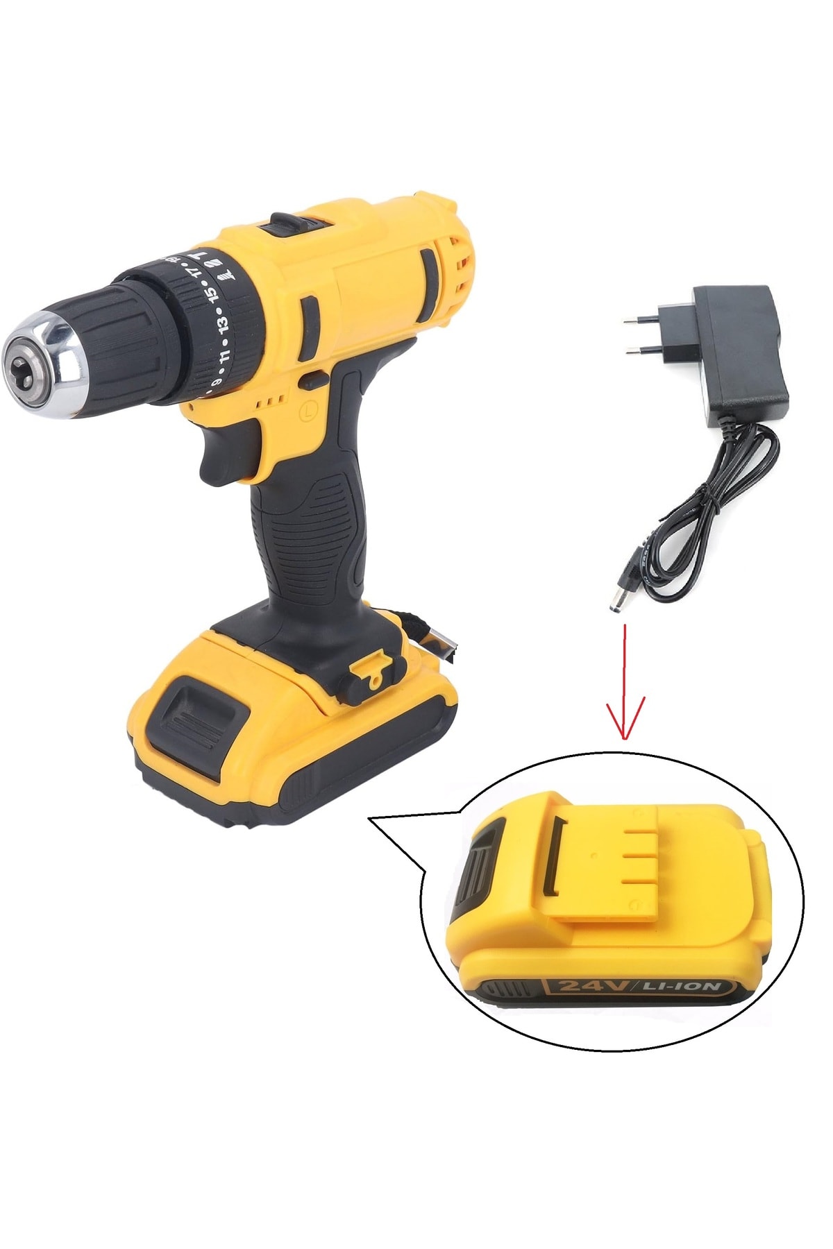 Şarlı Matkap Yedek Akü 12v Batarya ve şarj Adaptör cihazı 2li set Maxstar daflong