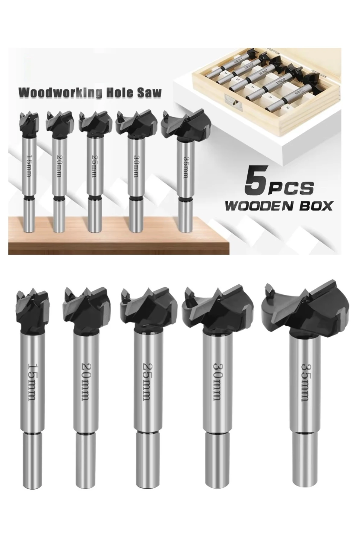 Ahşap Delme Panç Seti Freze delik delme ucu Matkap Panç Seti Tas Menteşe Yuva açma seti