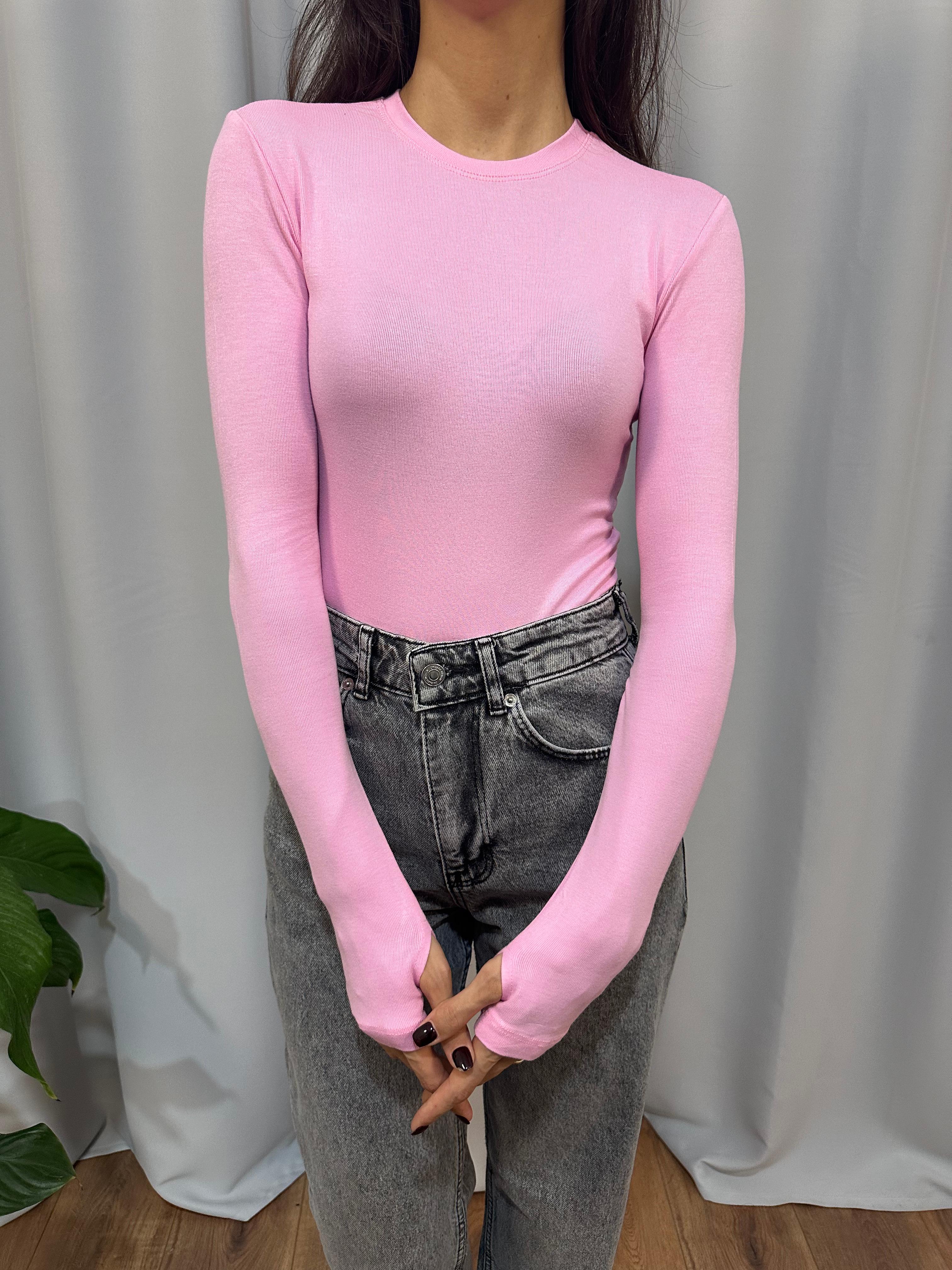 Massimo Çıtçıtlı Bodysuit Pembe