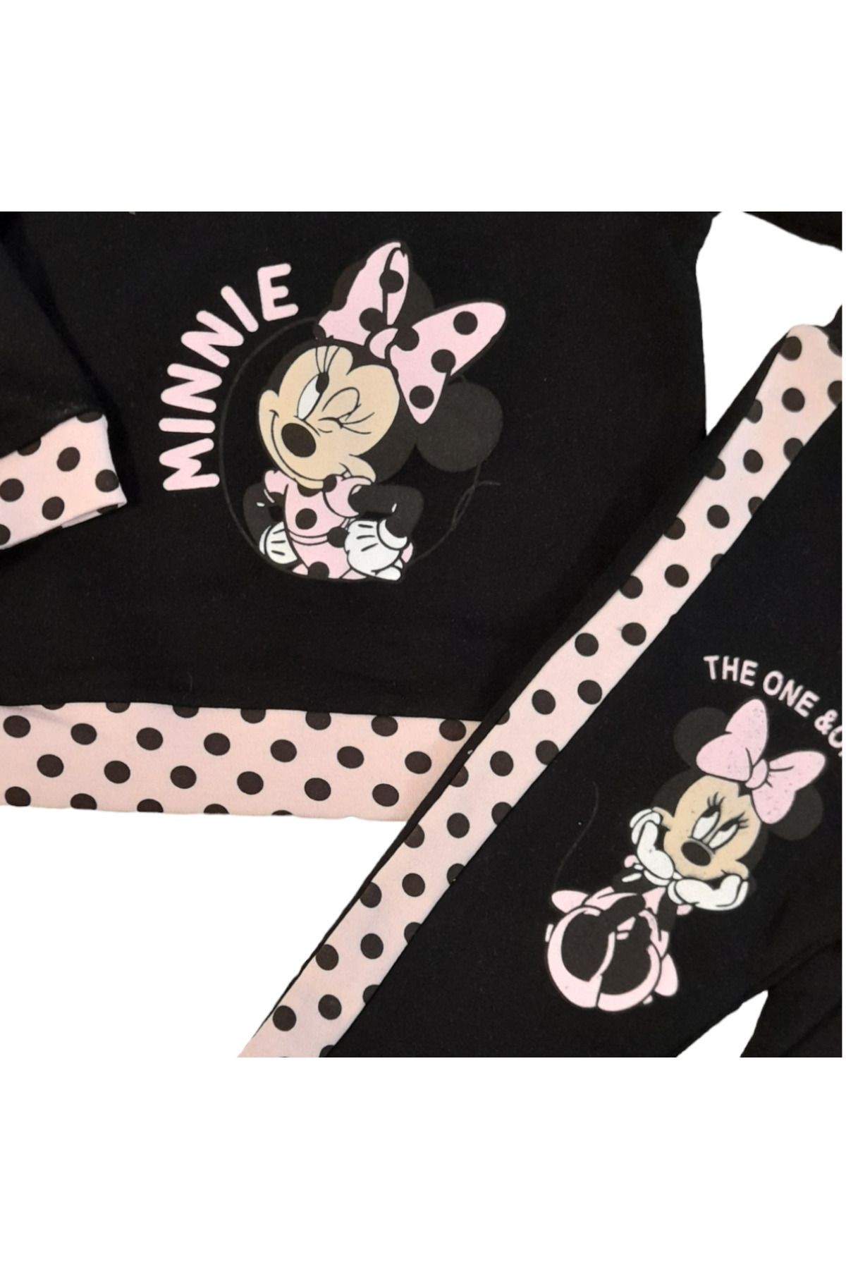 %100 Pamuk 2 Iplik Minnie Mouse Kız Bebek Takım Mevsimlik Kız Bebek Takımı Kız Bebek Eşofman Takımı