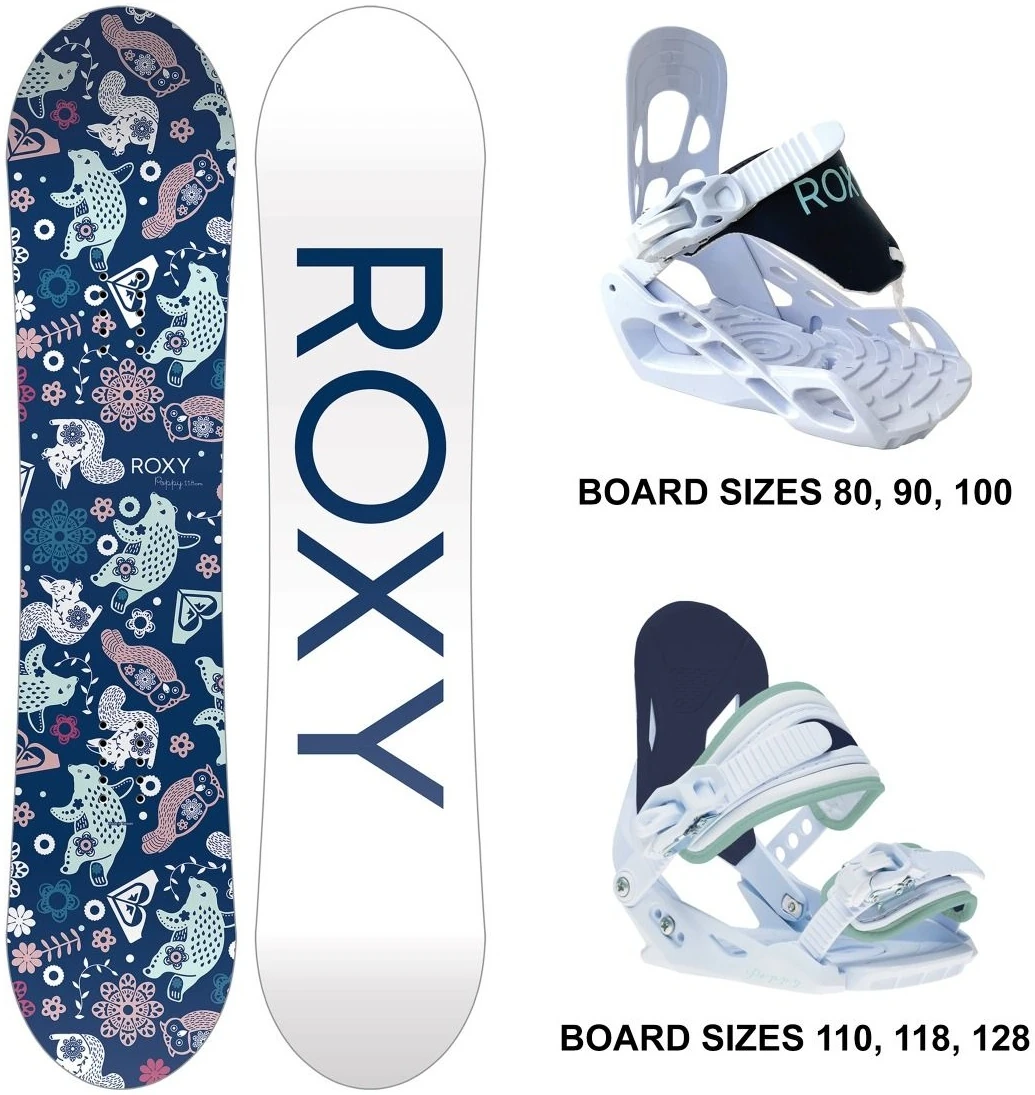 Roxy Poppy 2025 K Çocuk Snowboard Bağlama Seti