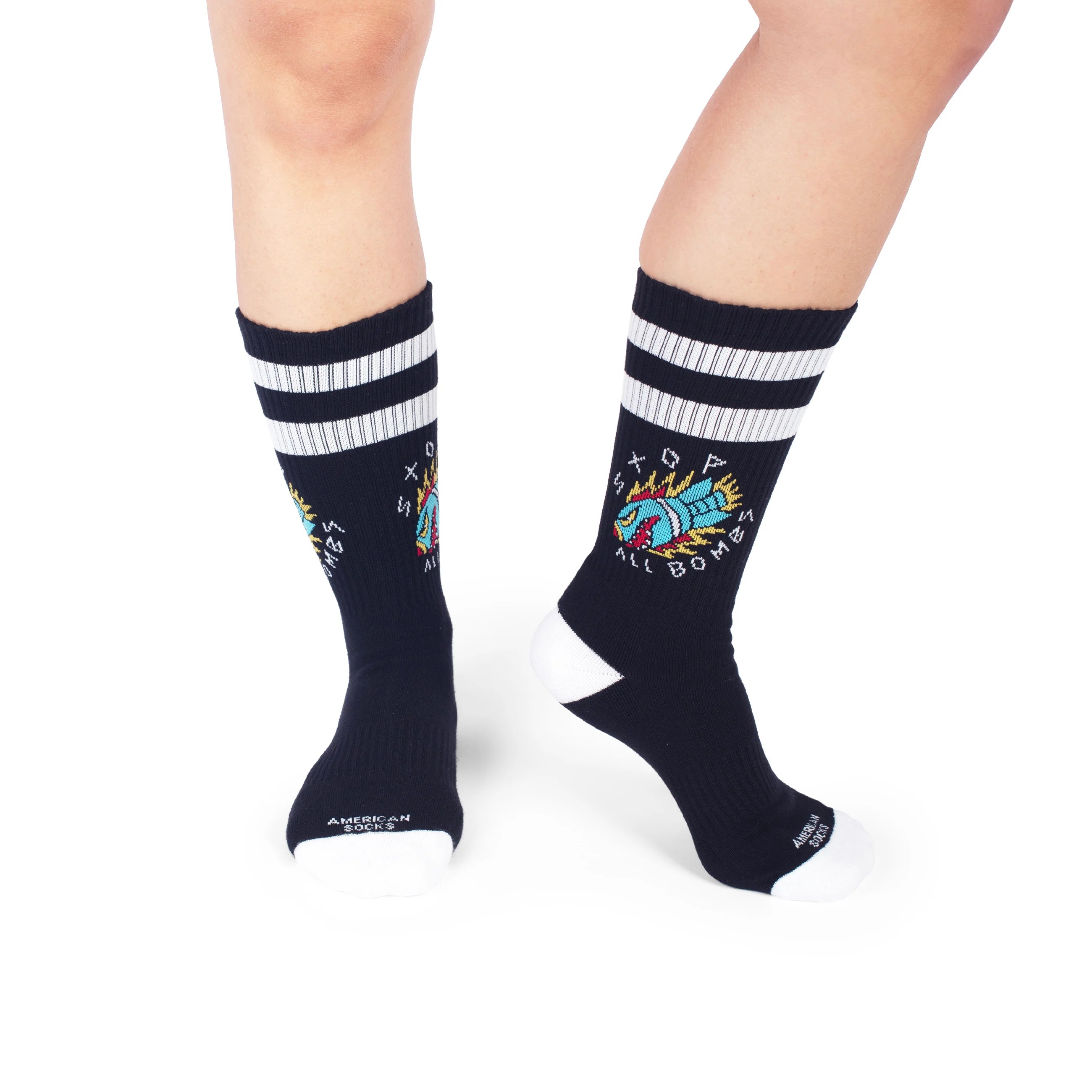 American Socks Stop All Bombs Mid High Çorap
