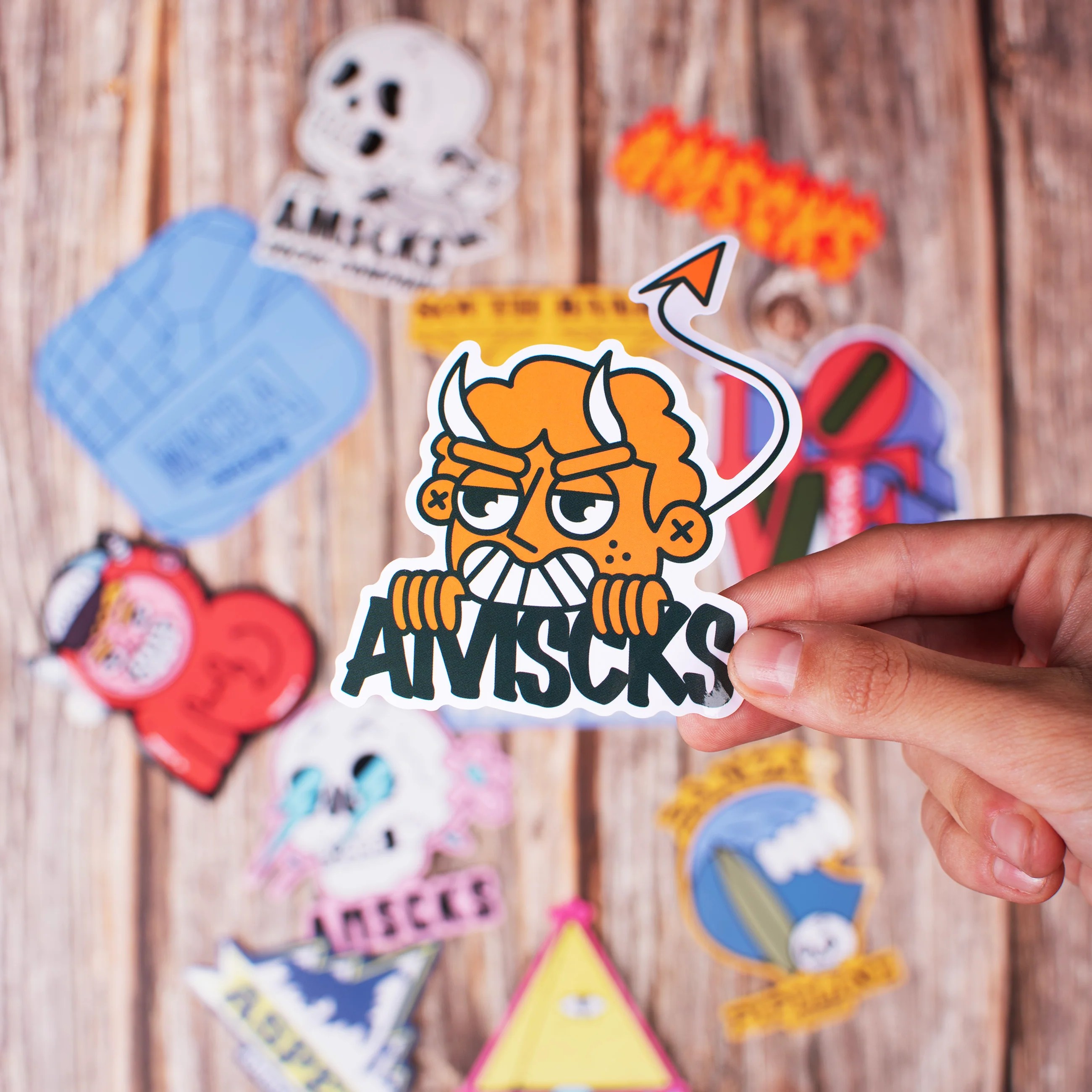American Socks Travel Sticker Seti