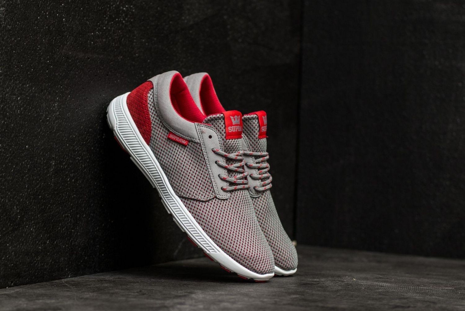 Supra Hammer Run Grey Red Shoes