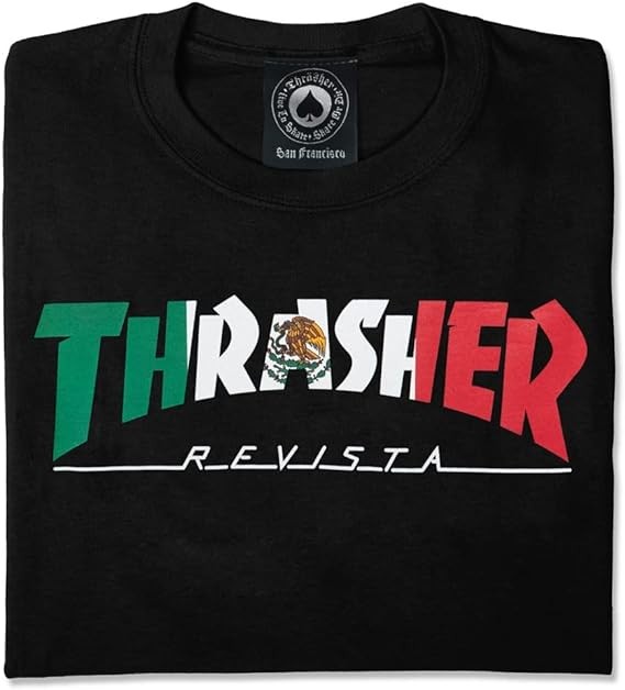 Thrasher Mexico Revista Black Tişört