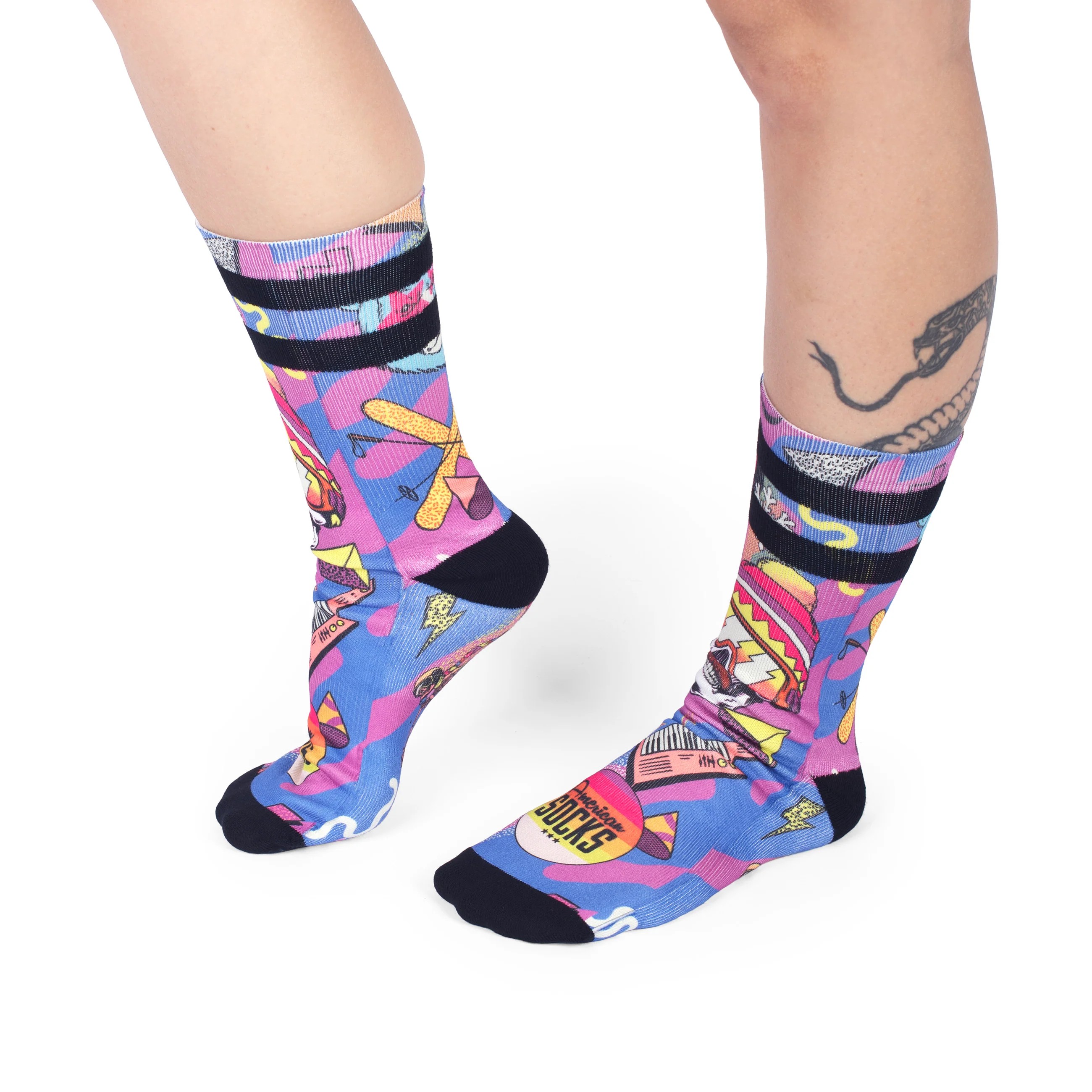 American Socks Retro Blizz Mid High Sg Çorap