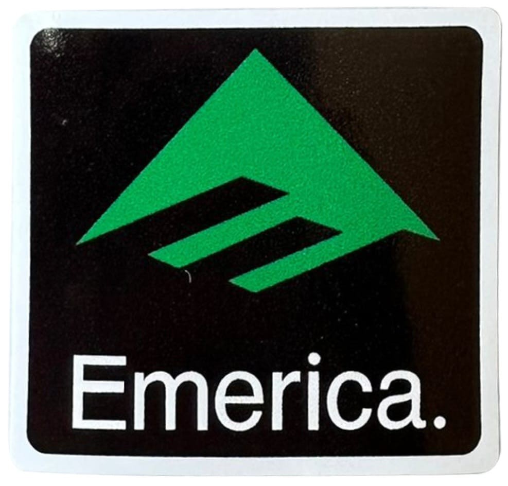 Emerica Black 6cm x 5,5cm Tek Sticker