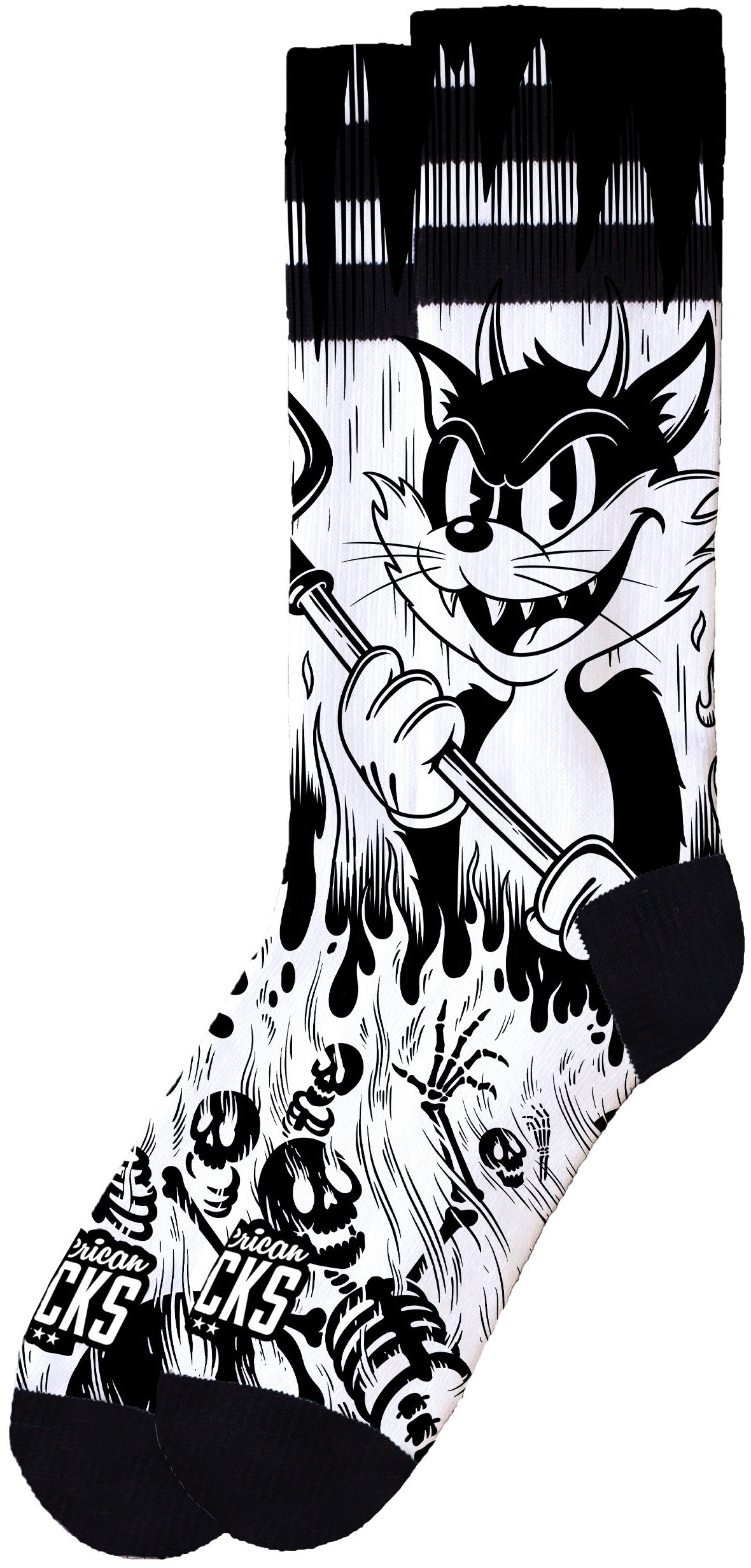 American Socks Evil Cat Mid High Sg Çorap
