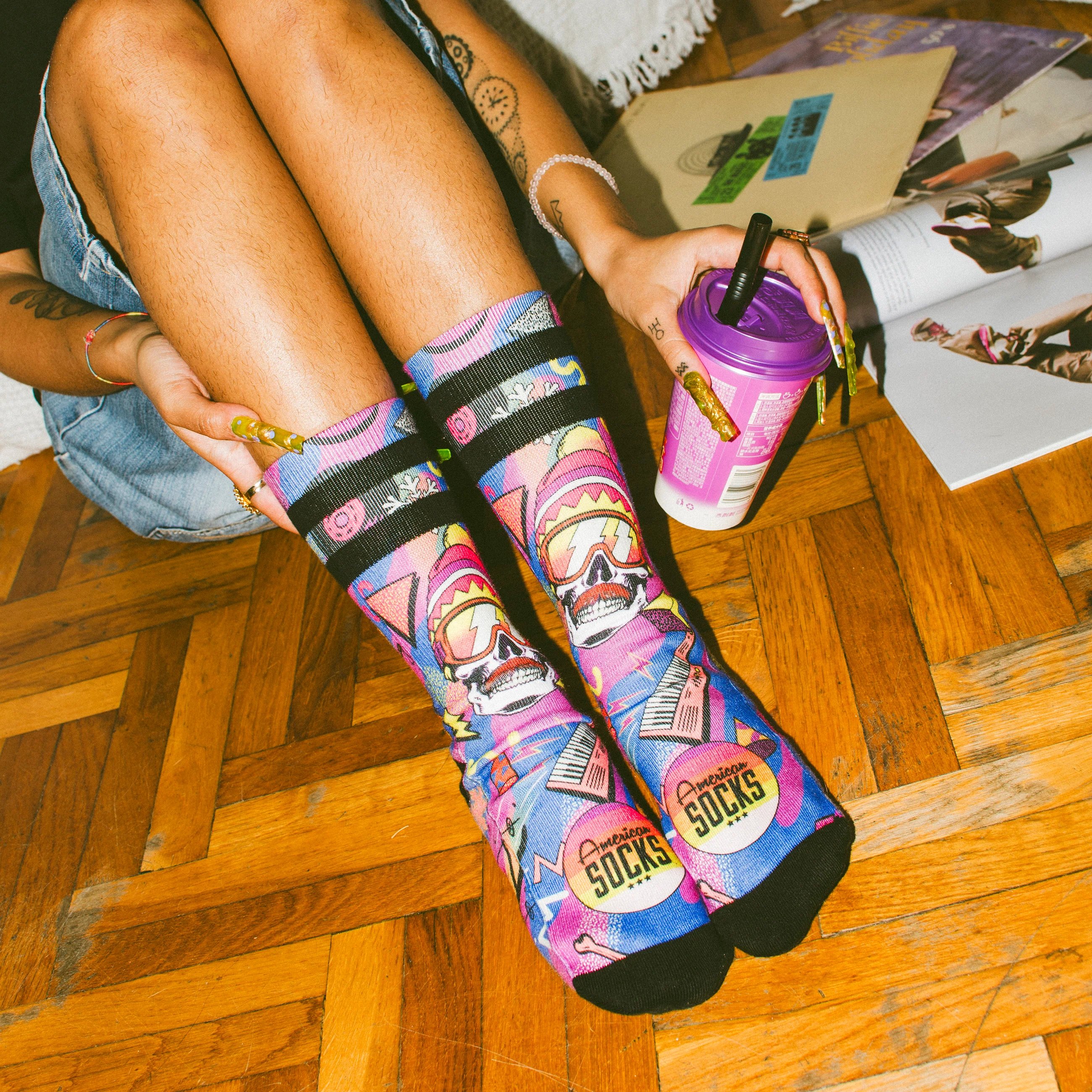 American Socks Retro Blizz Mid High Sg Çorap