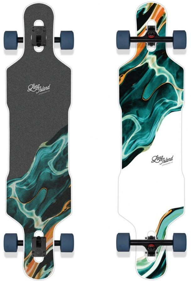 Long Island 41,65 Teal Drop Longboard